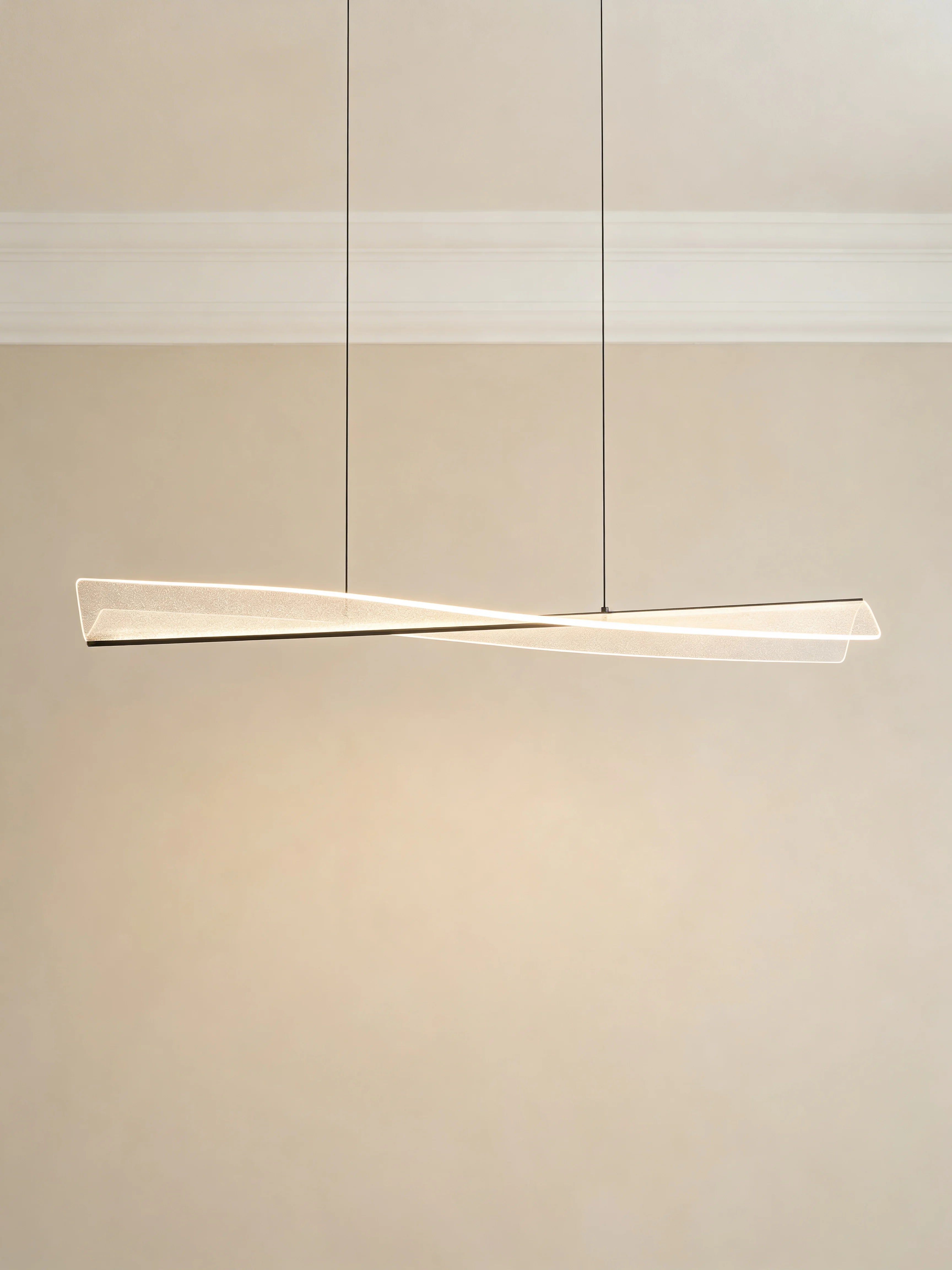 Maxim Curvy Square LED Island Hanging Light for Kitchen