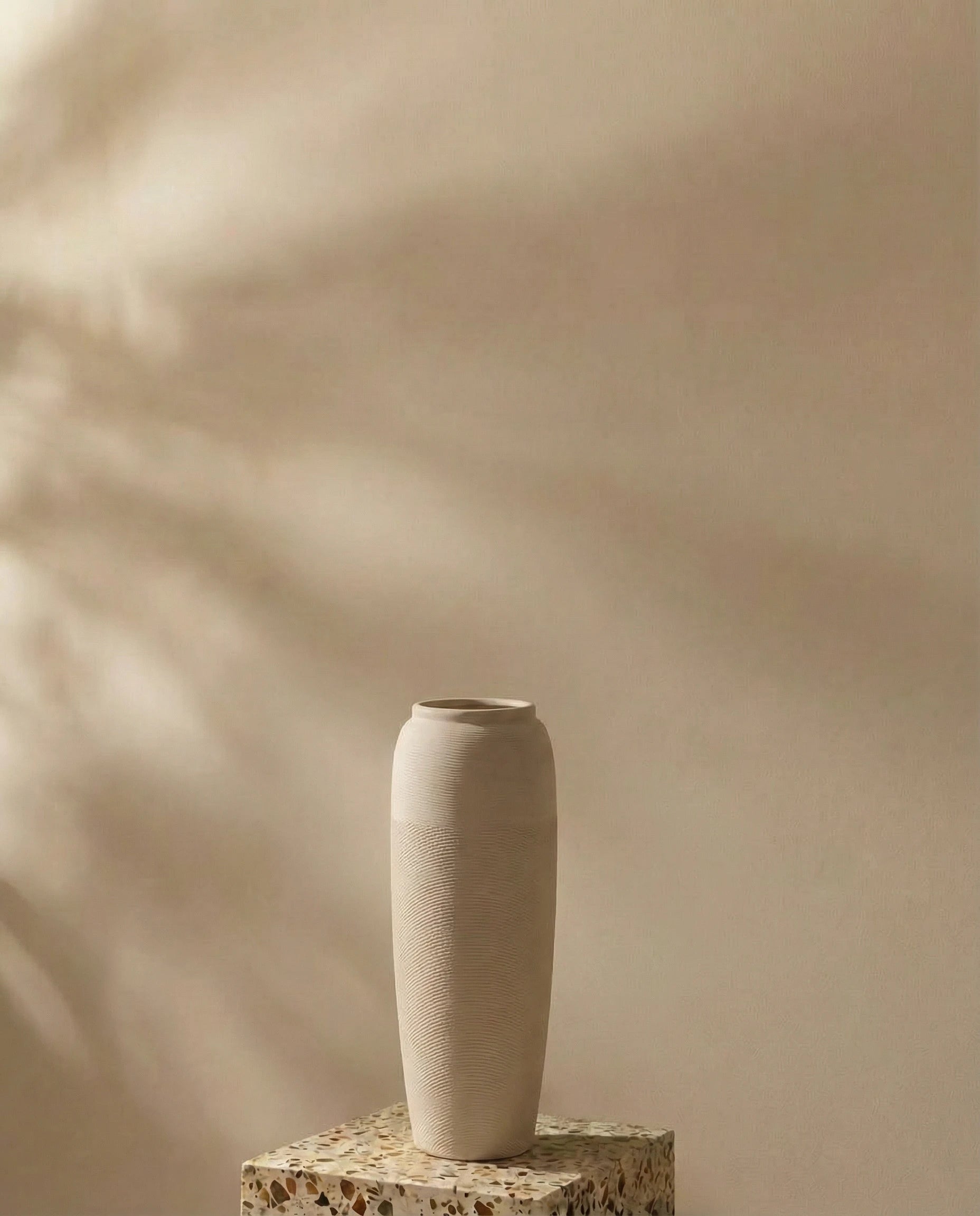 Melina Large Plum Ceramic Floor Vase