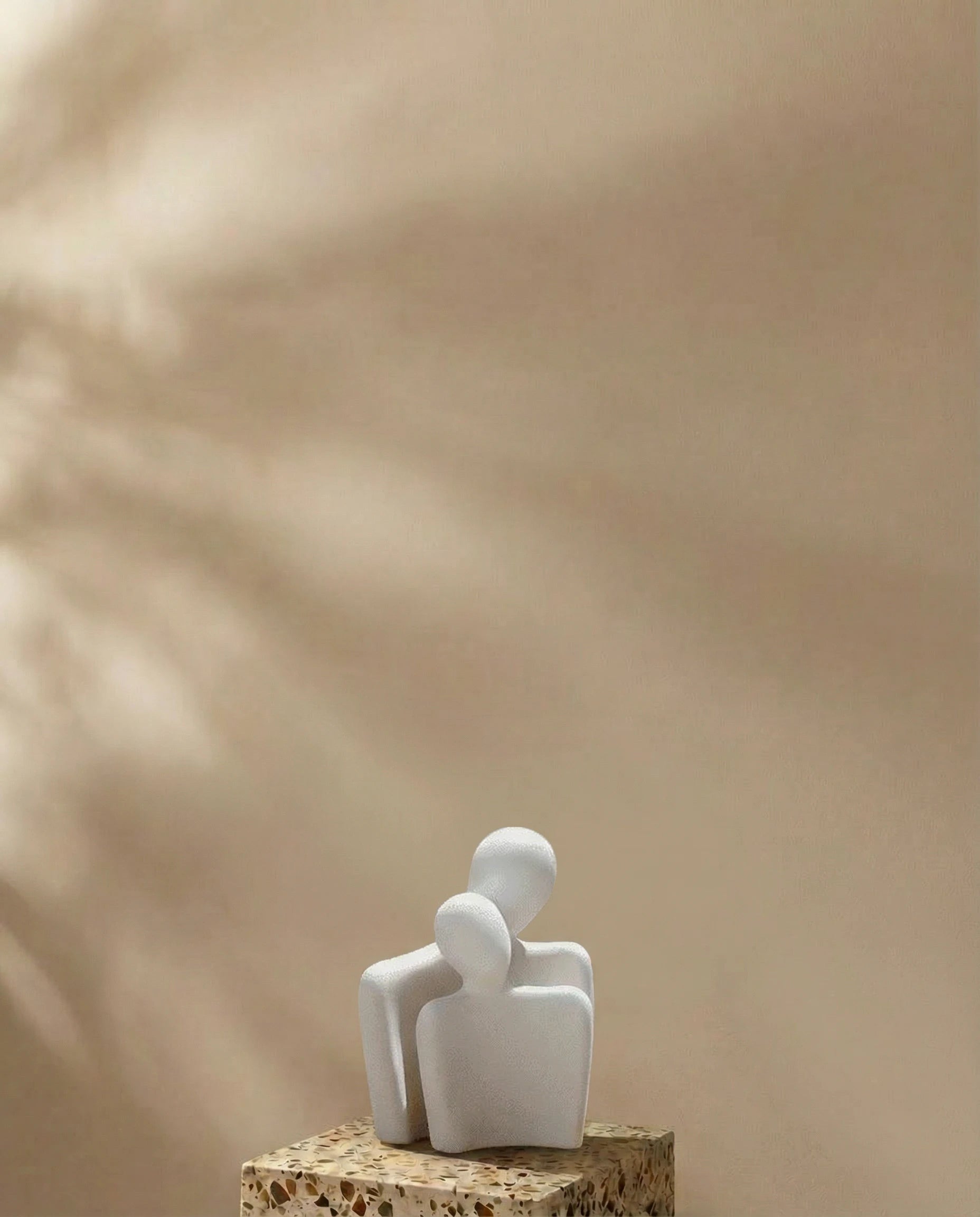 Mi Amor White Couple Sculpture Figurine Decor
