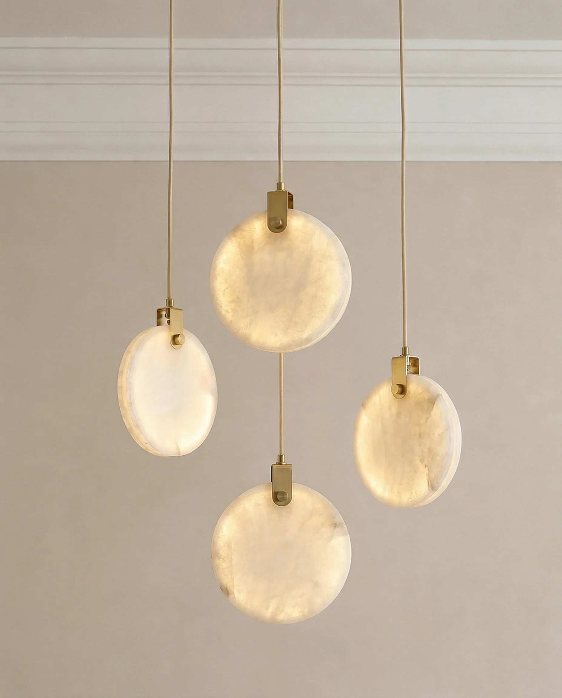 Modern Disc LED Hanging Light for Dining Table