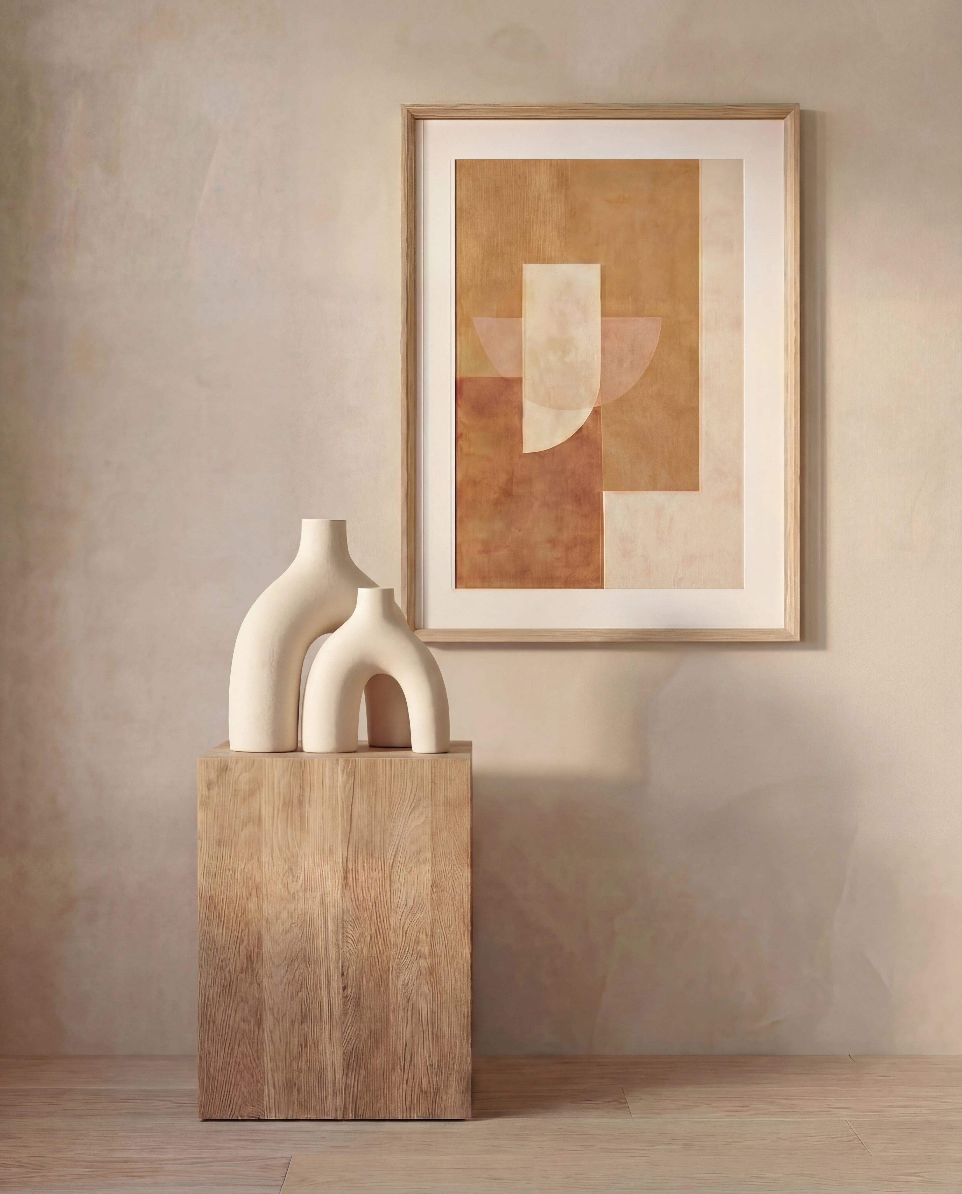 Nami Two-Legged White Ceramic Vase