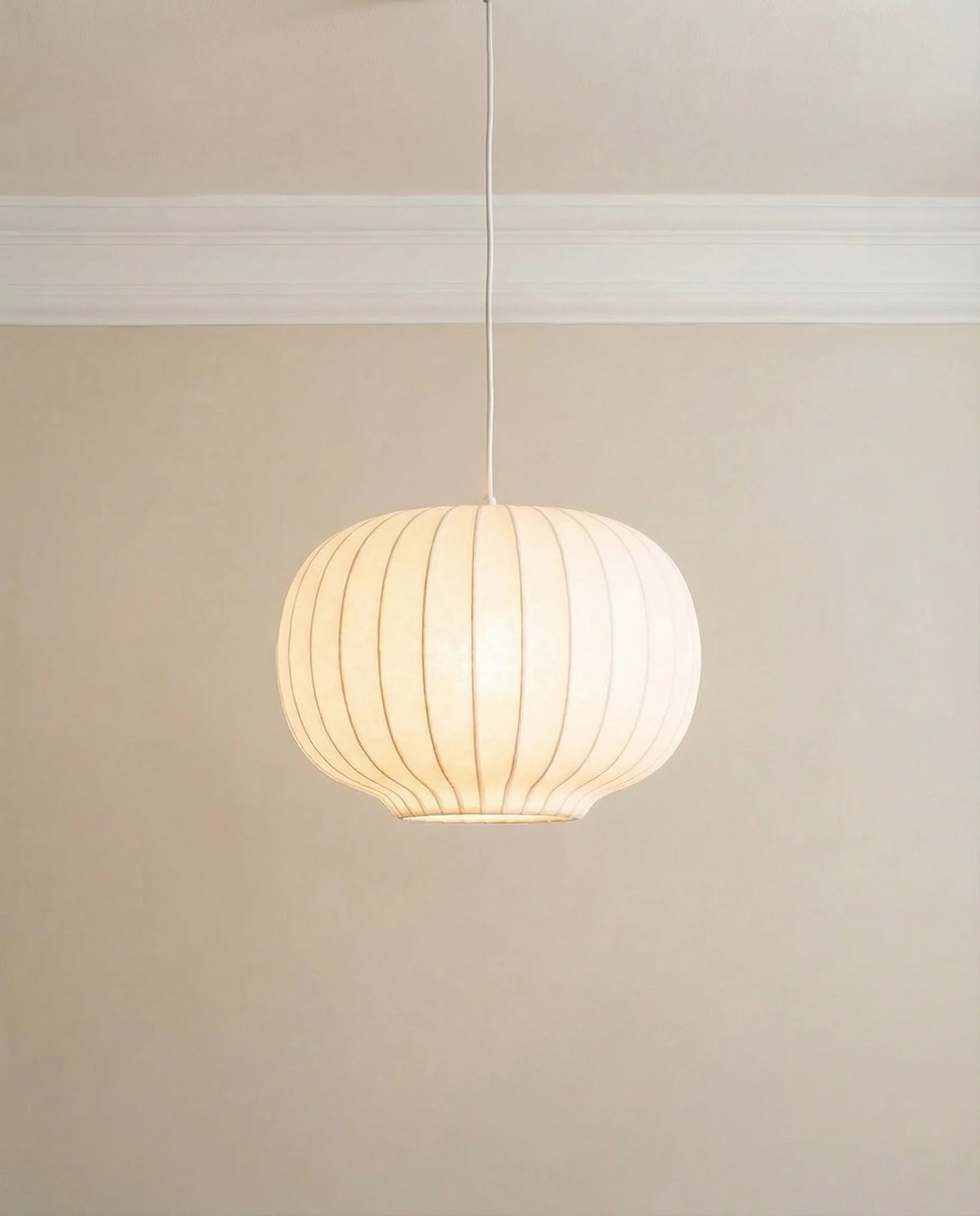 Nelson Pumpkin Bubble Silk Pendant Lamp