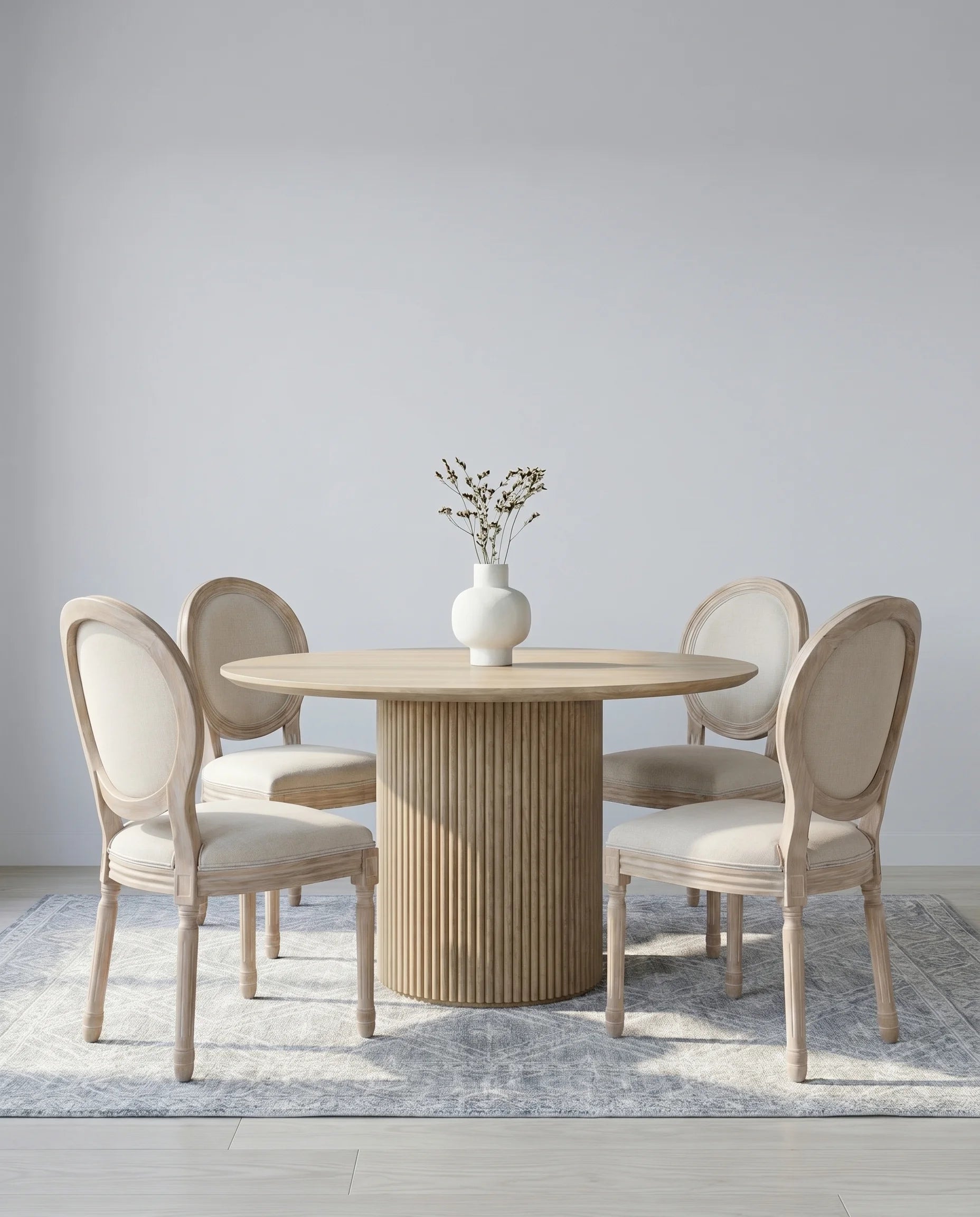 Noor Nordic Cream Dining Chair