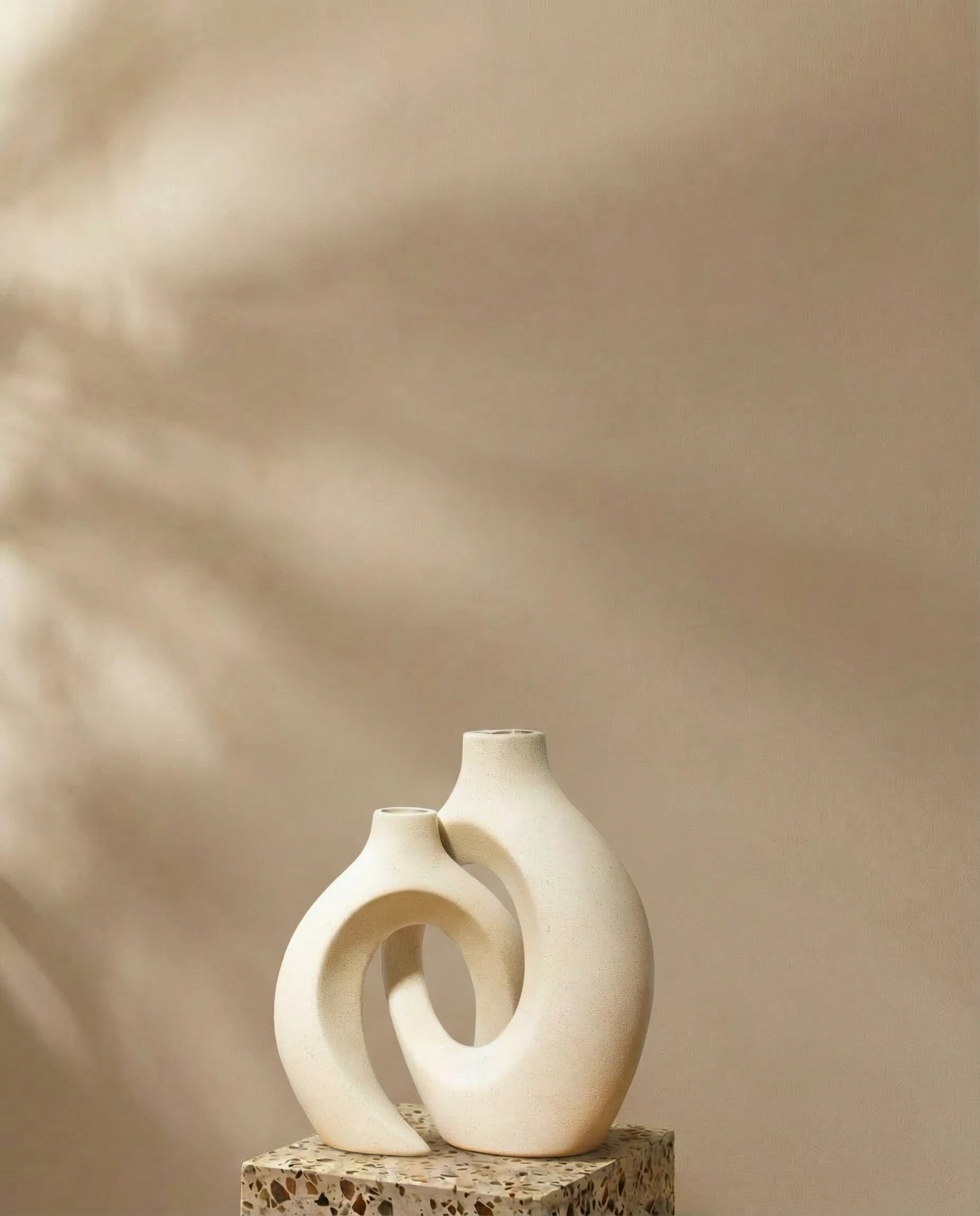 Nora Modern 2-in-1 Ceramic Vase Set