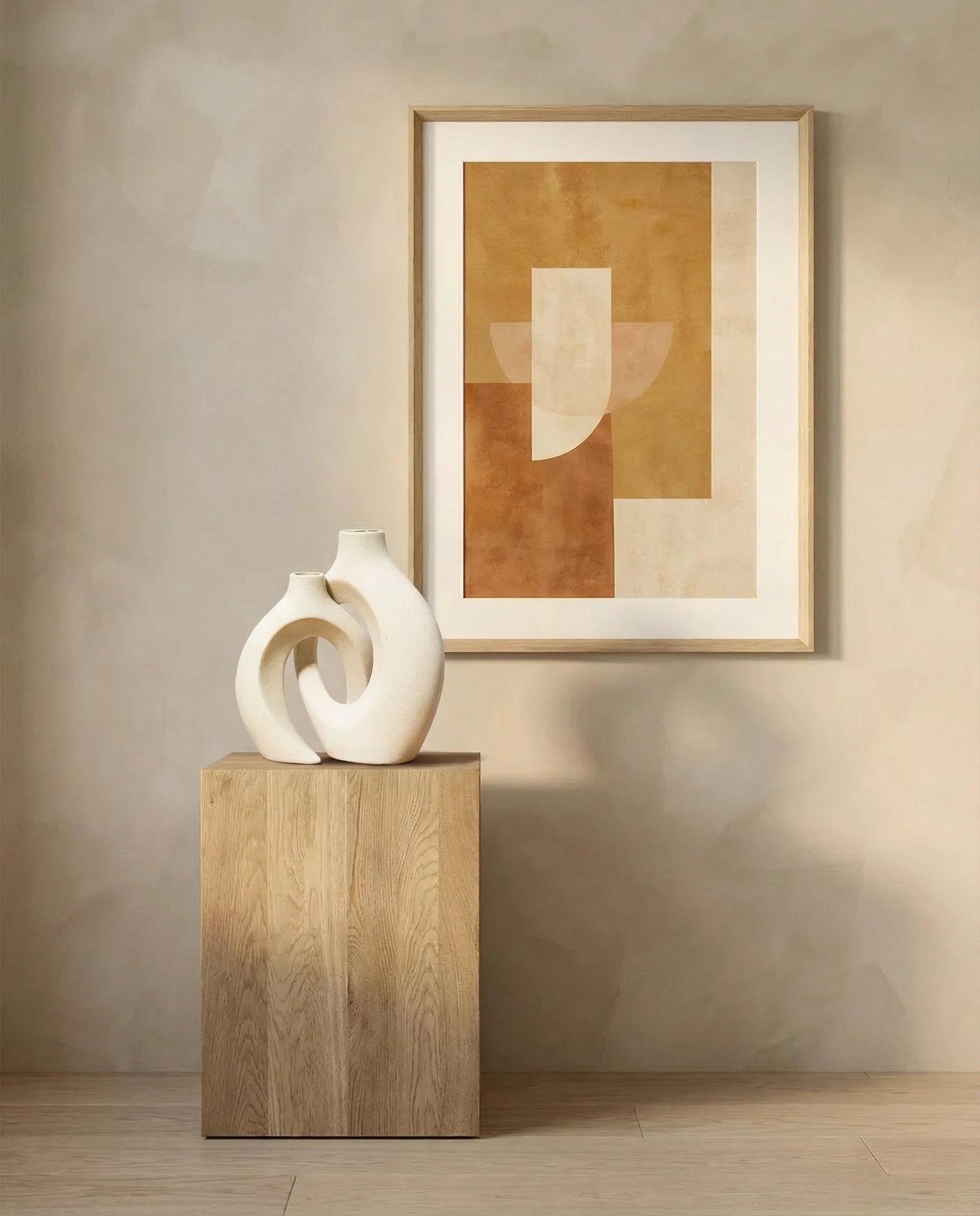 Nora Modern 2-in-1 Ceramic Vase Set