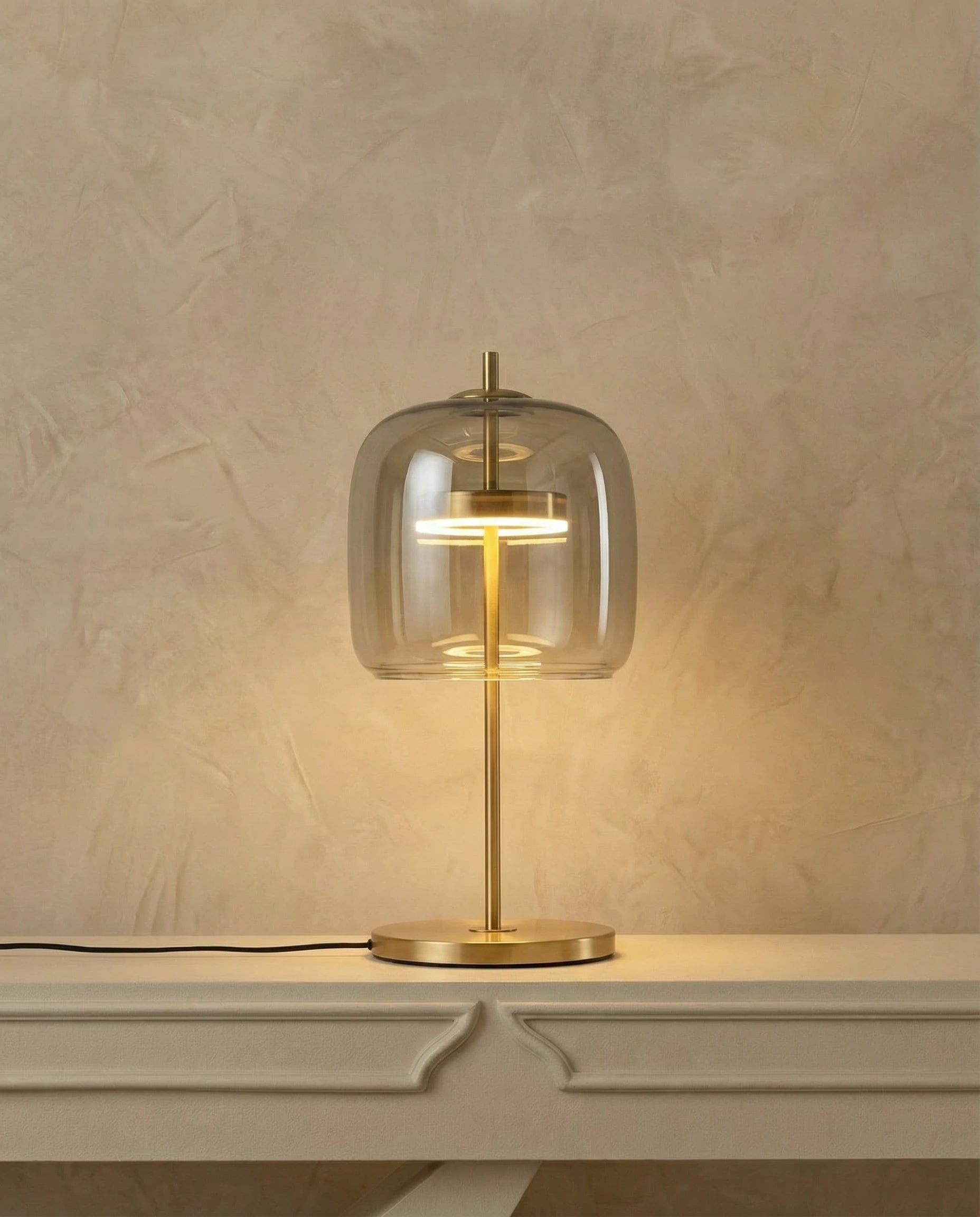 Nordic Lantern Glass Table Lamp