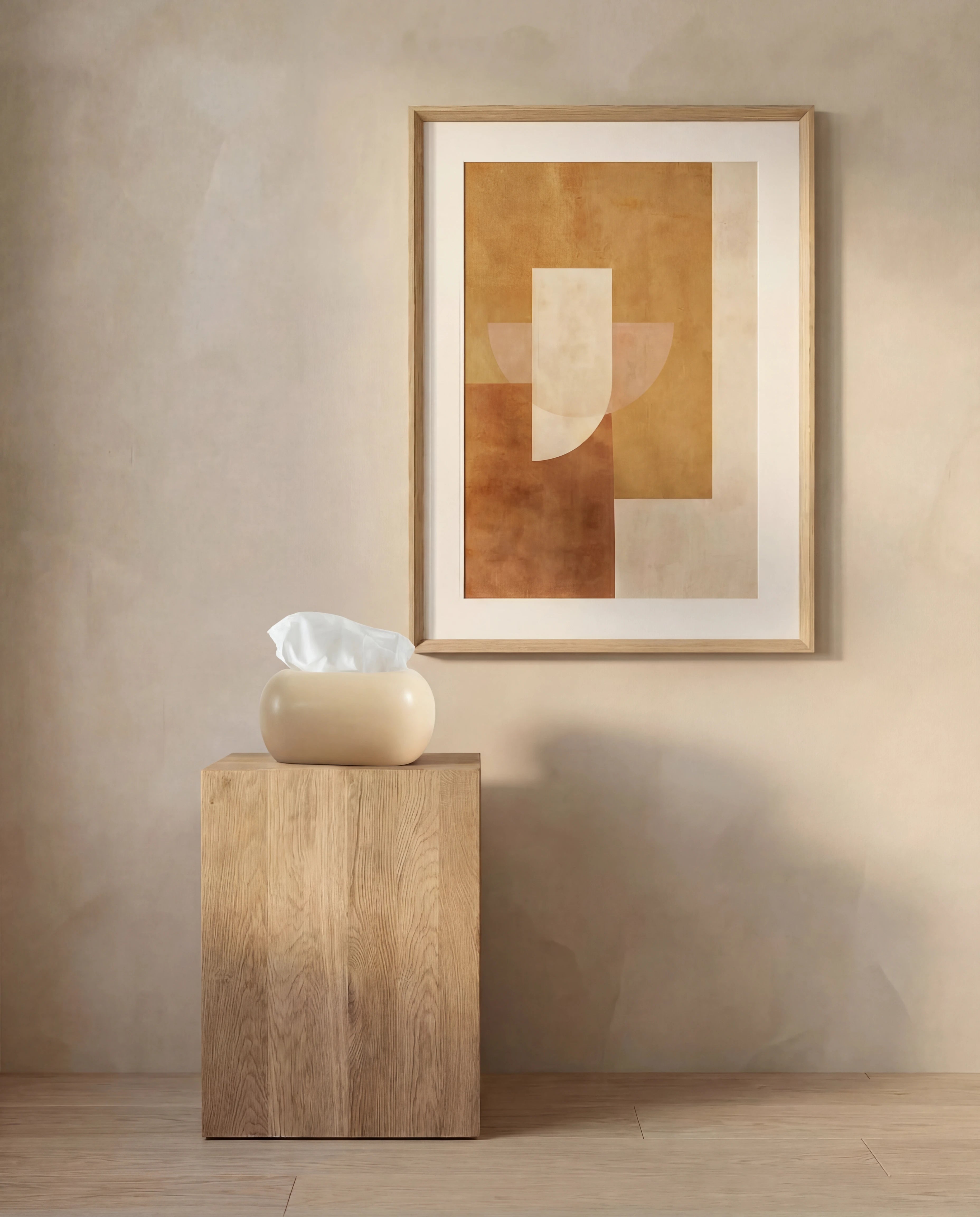 Noya Cream Ceramic Tissue Box