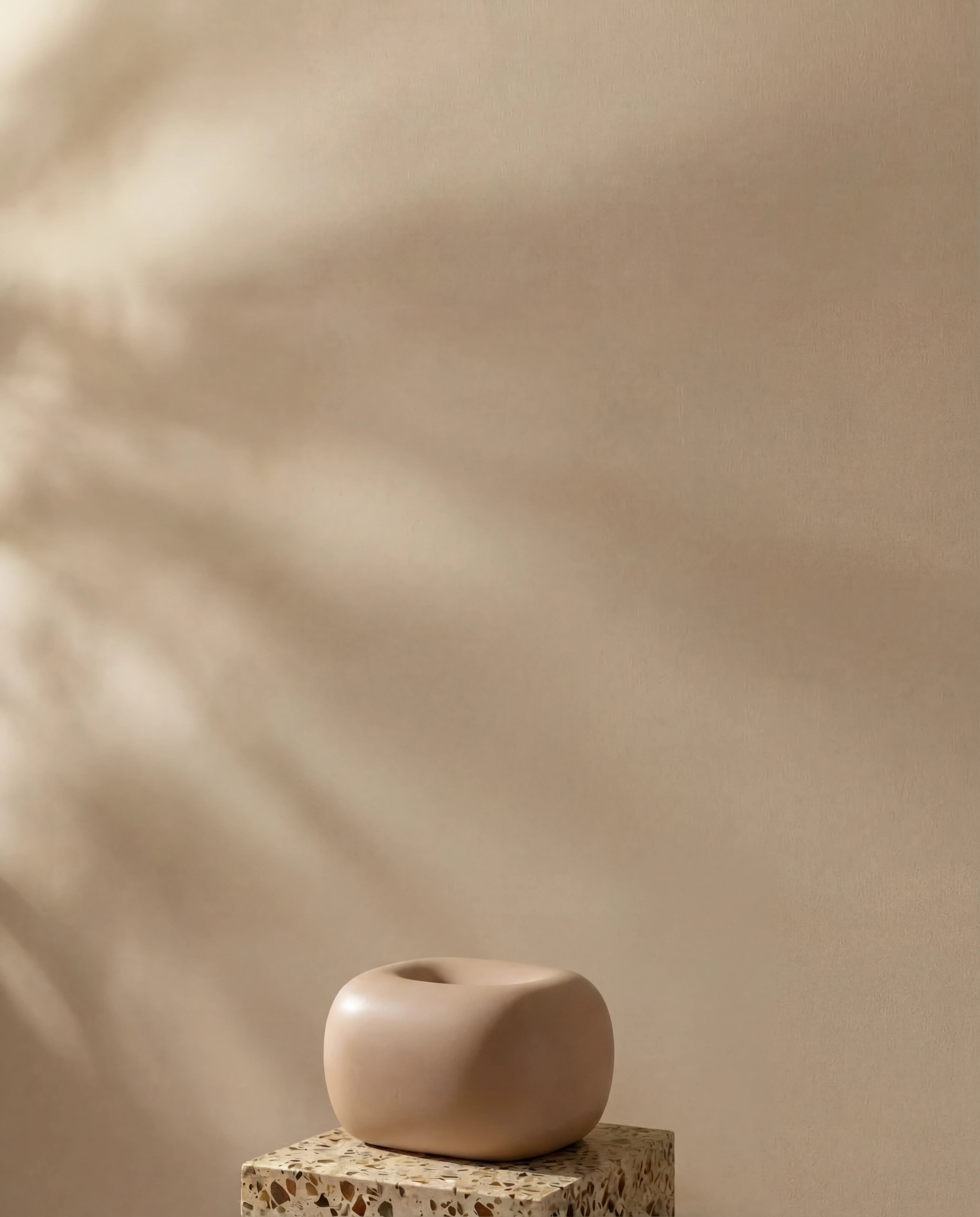Noya Taupe Ceramic Tissue Box