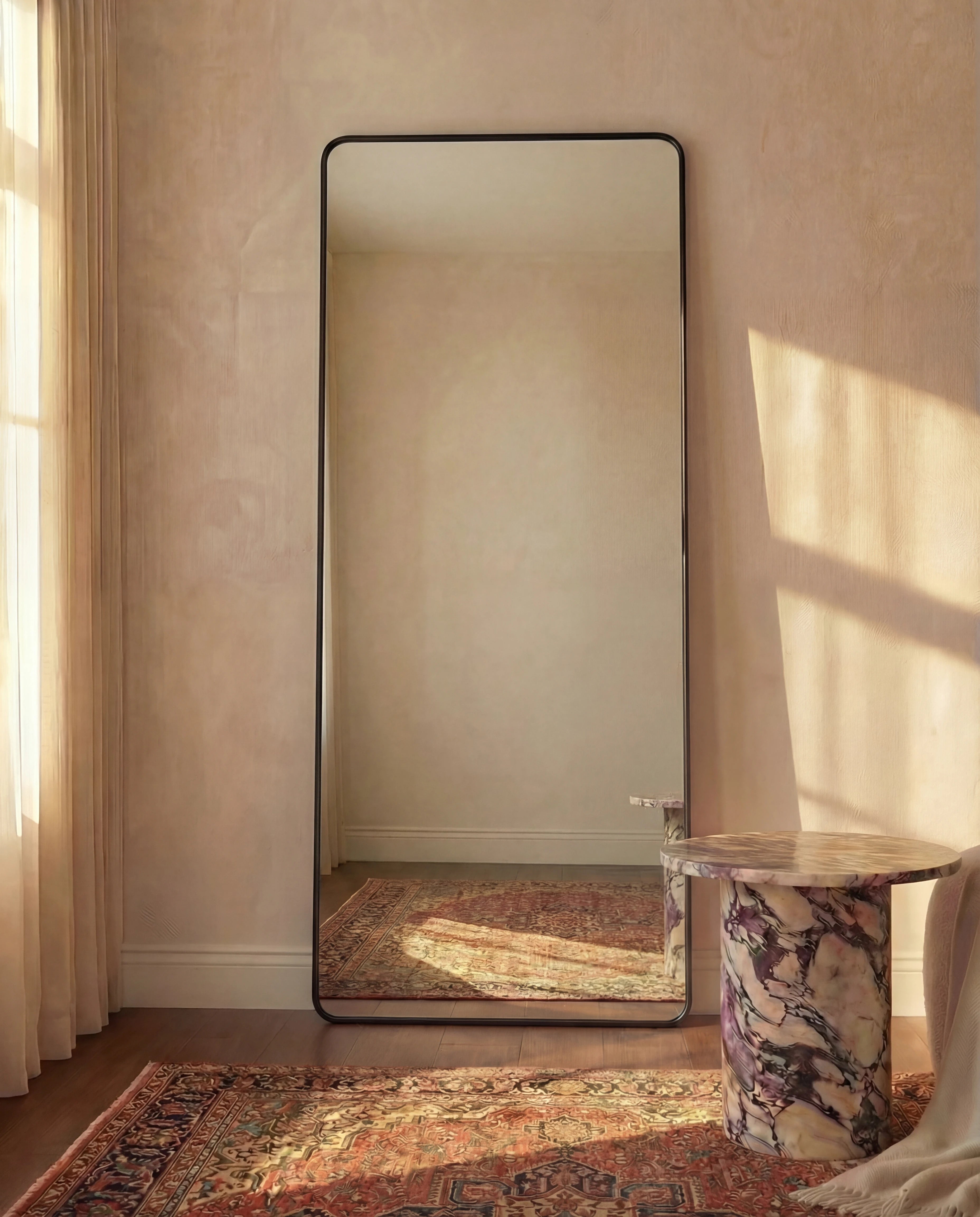 Nyla Full Length Rounded Rectangular Mirror