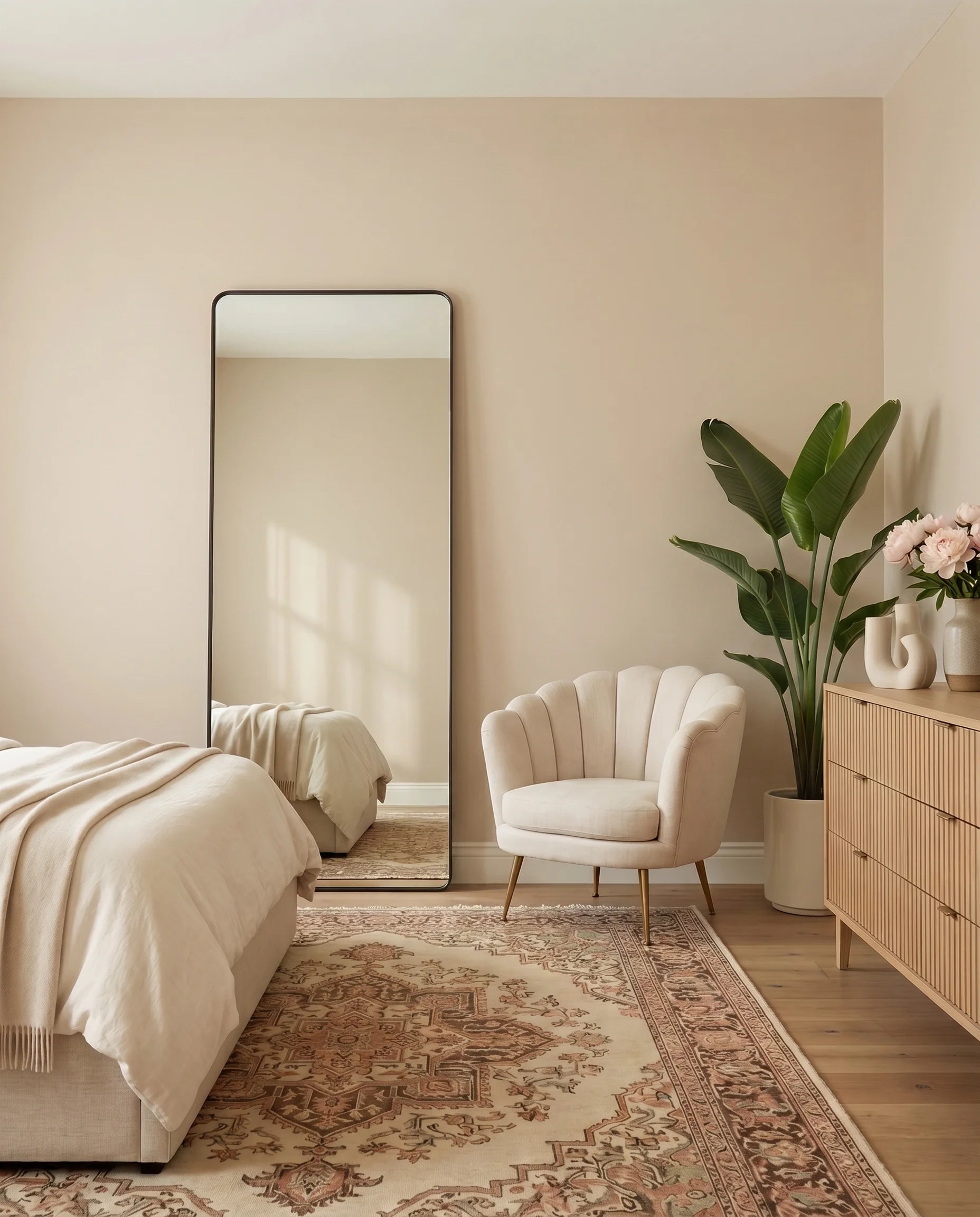 Nyla Full Length Rounded Rectangular Mirror