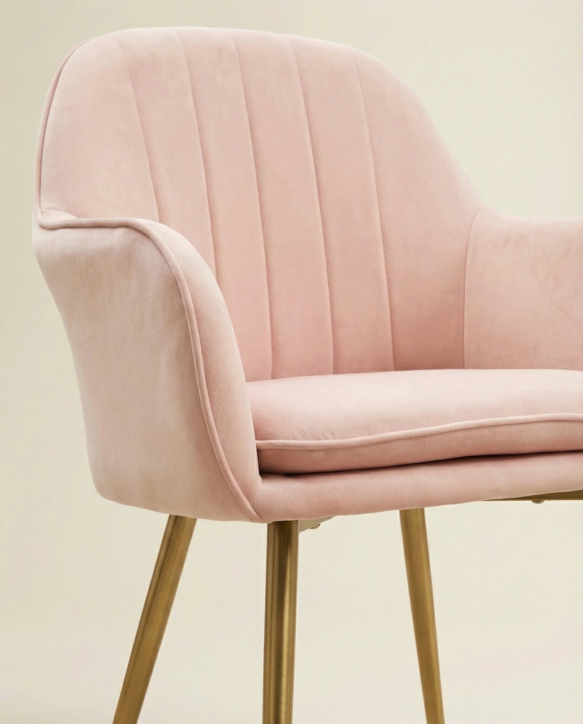 Panama Luxury Velvet Dining Chair (Pink)