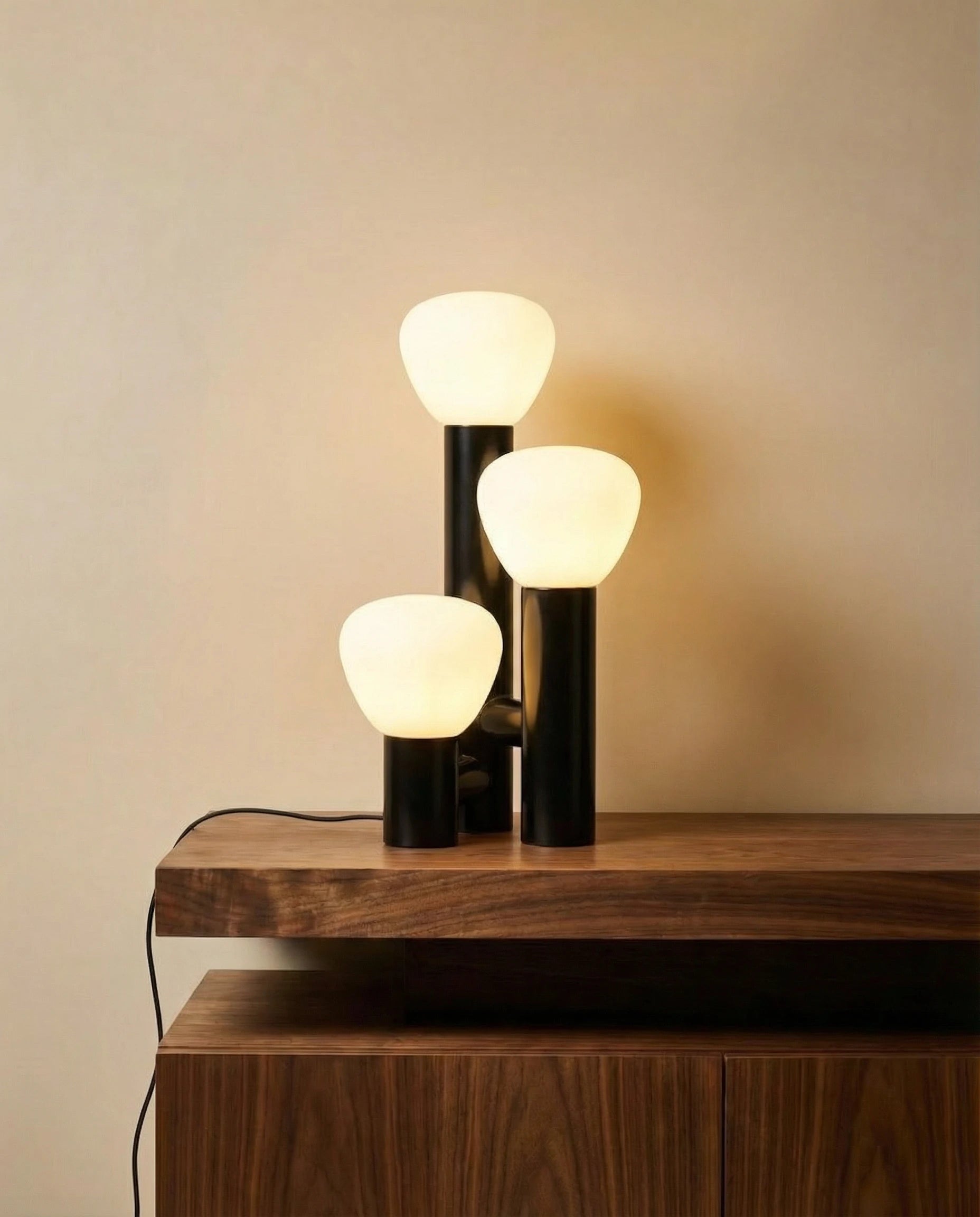 Parc Black Trio Glow Table Lamp