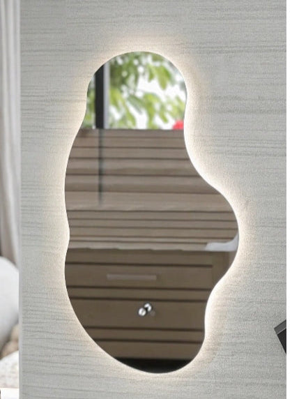 Phantom Frameless Irregular Shape Wall Mirror with Backlit 