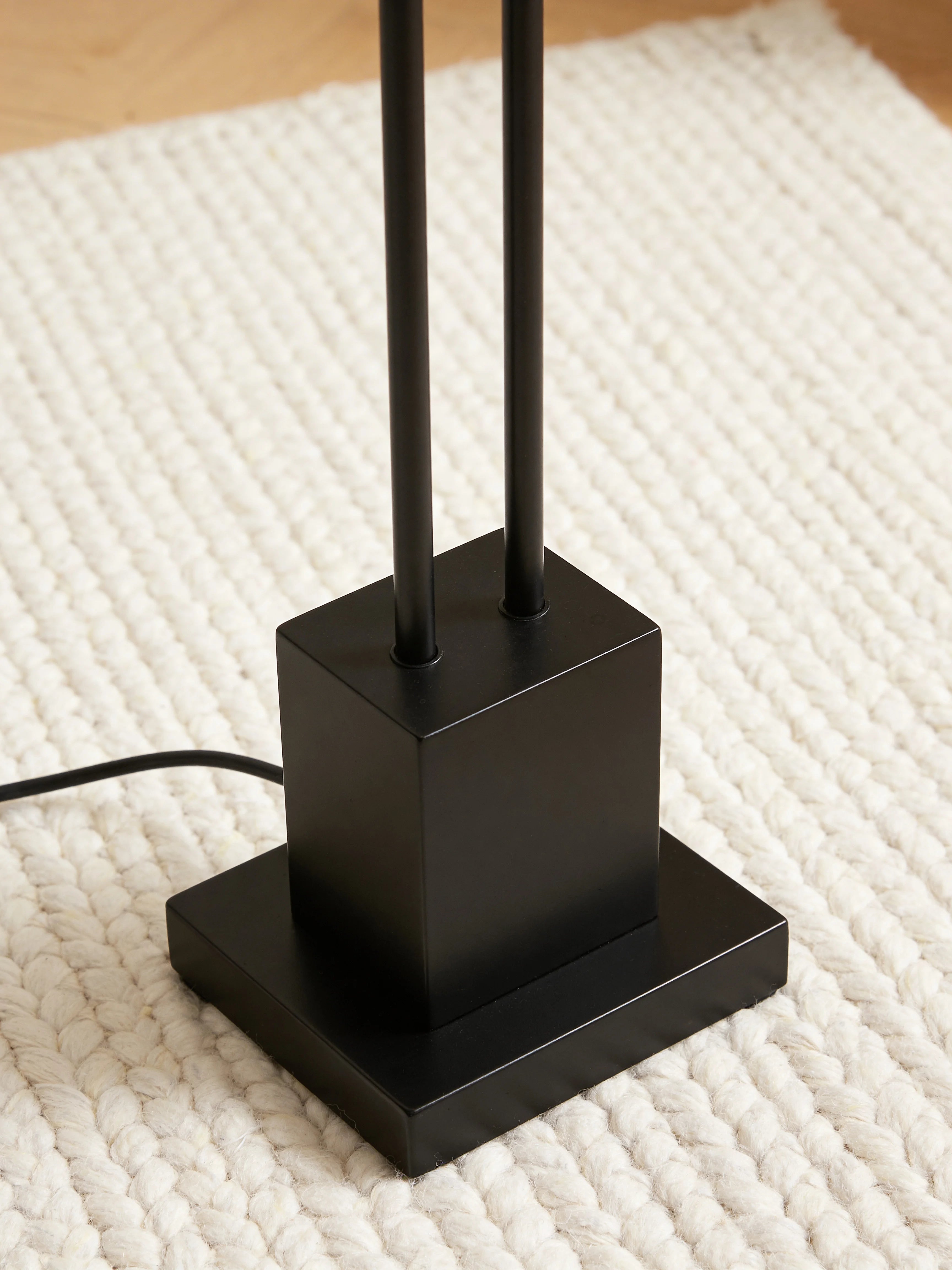 Pluto Triple Sphere Black Floor Lamp