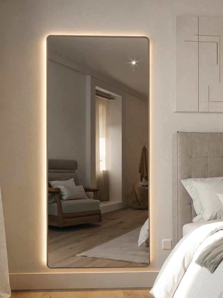 Radiance Full Length Backlit Frameless Mirror with Rounded Corners