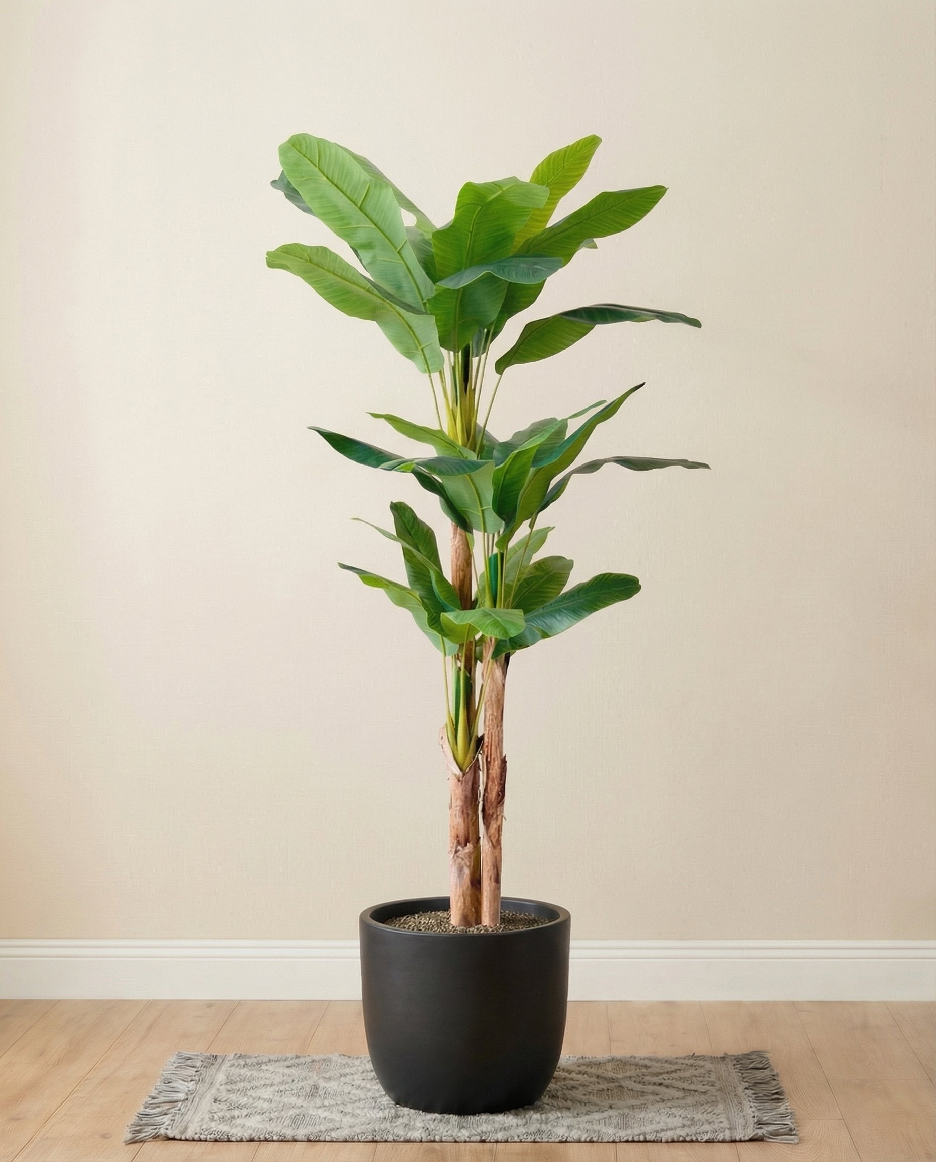 Triple-trunk artificial banana tree