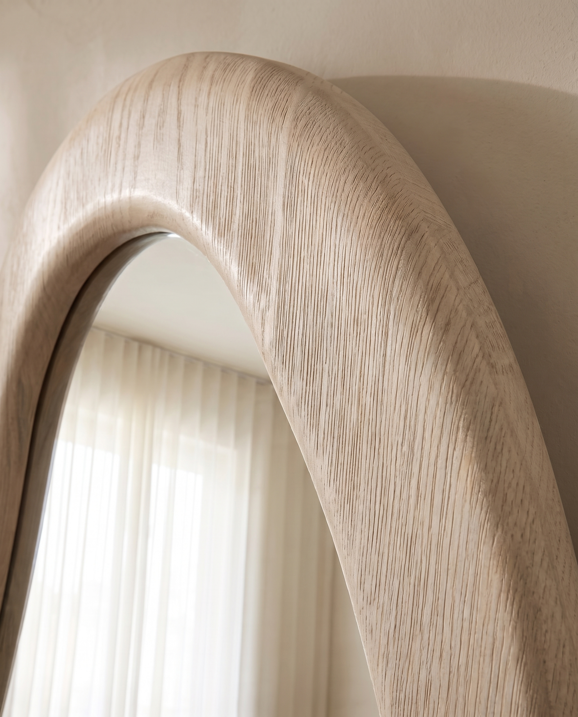 Reva Wavy Beige Mirror