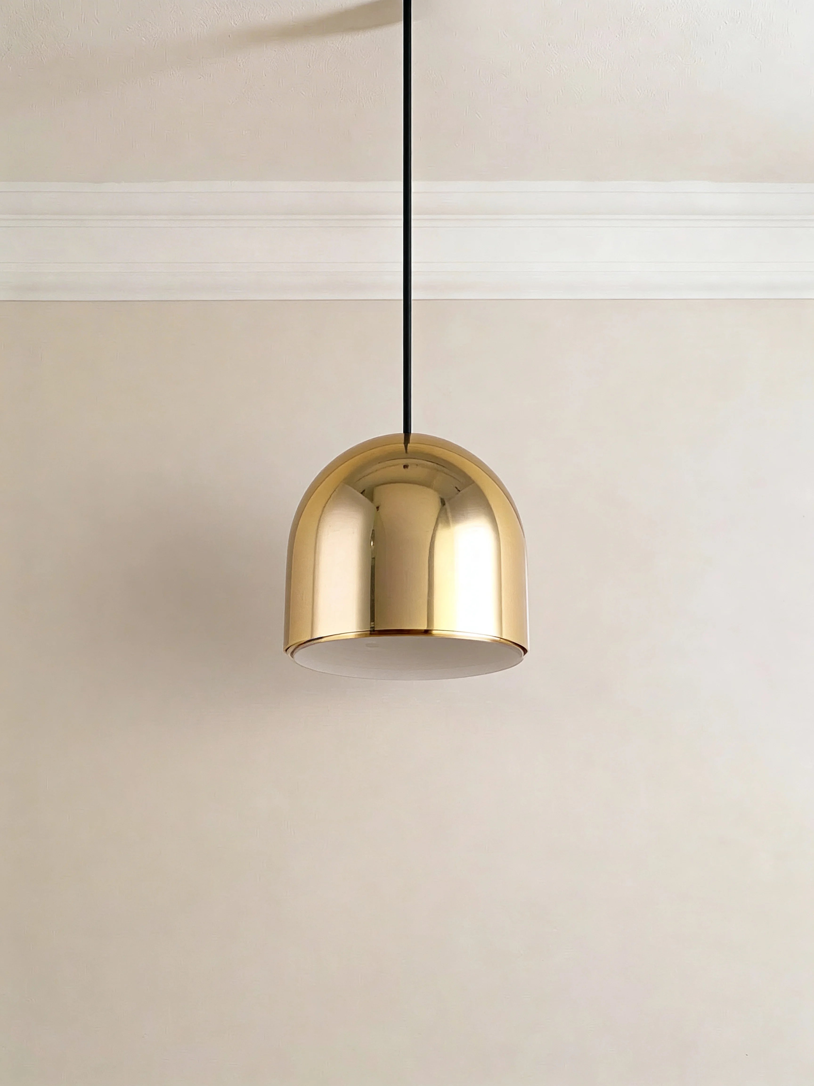 Rome Midcentury Gold Pendant Lamp