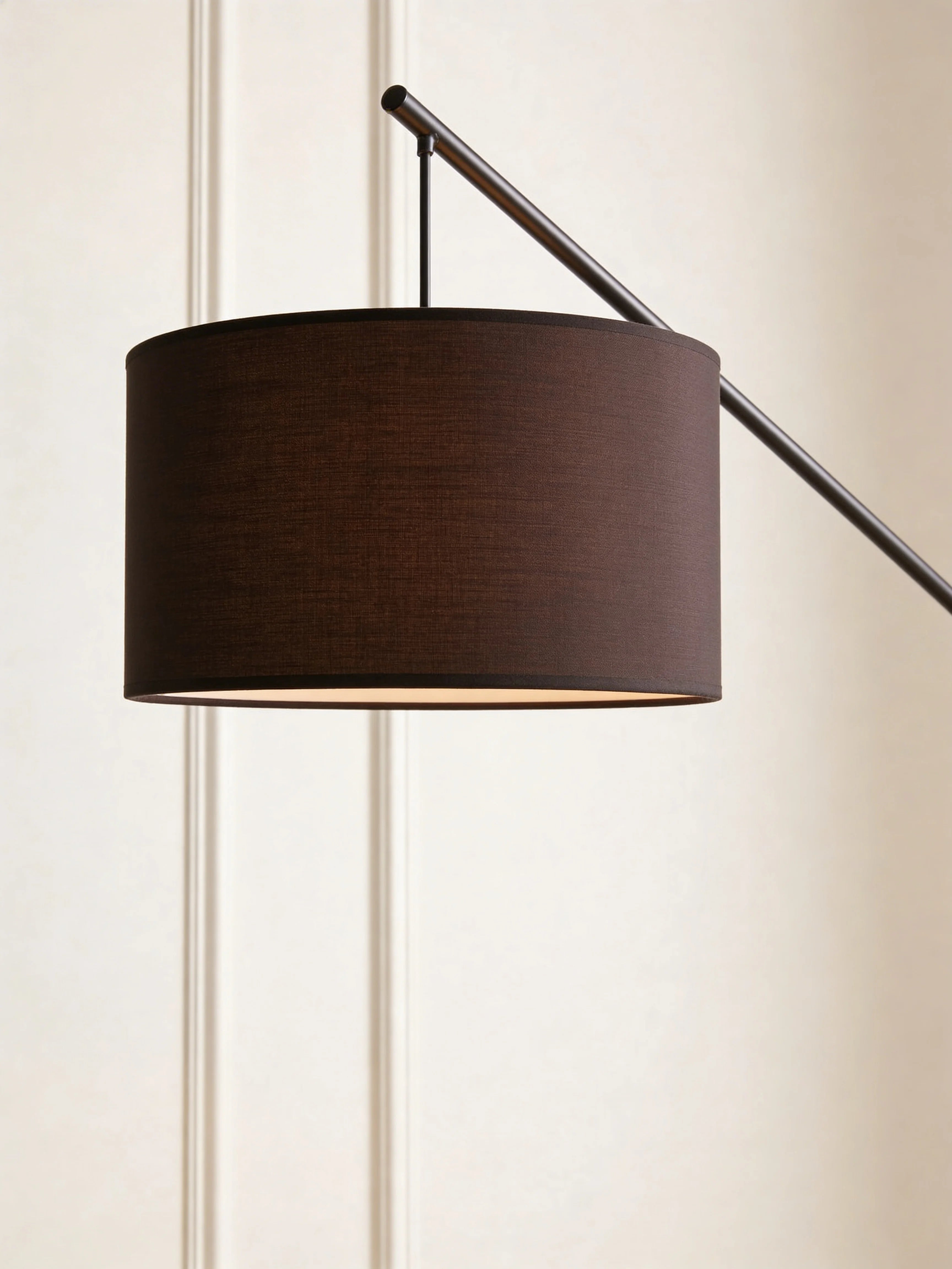 Romie Contemporary Black Fishing Rod Floor Lamp