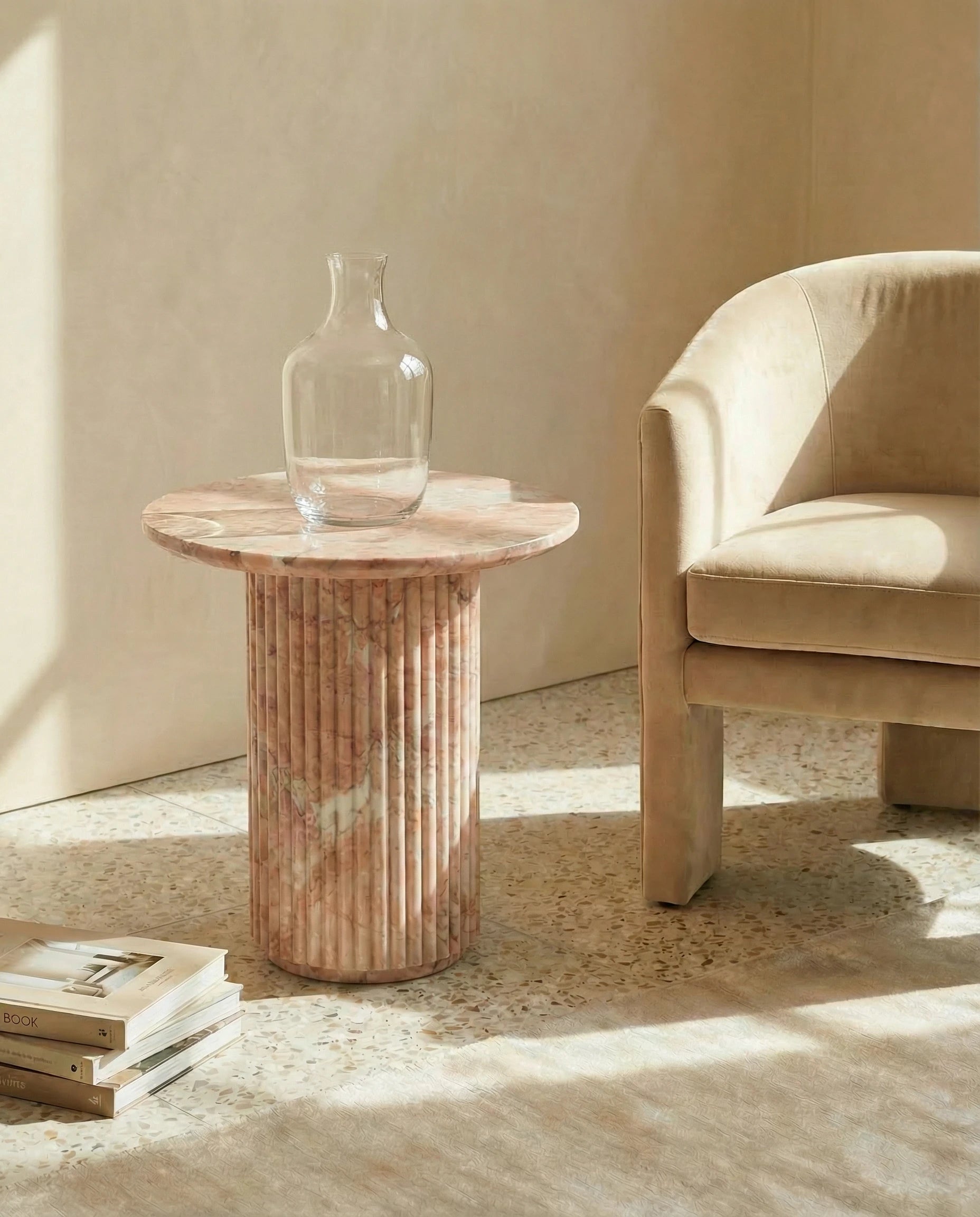 Ross Transparent Glass Floor Vase 