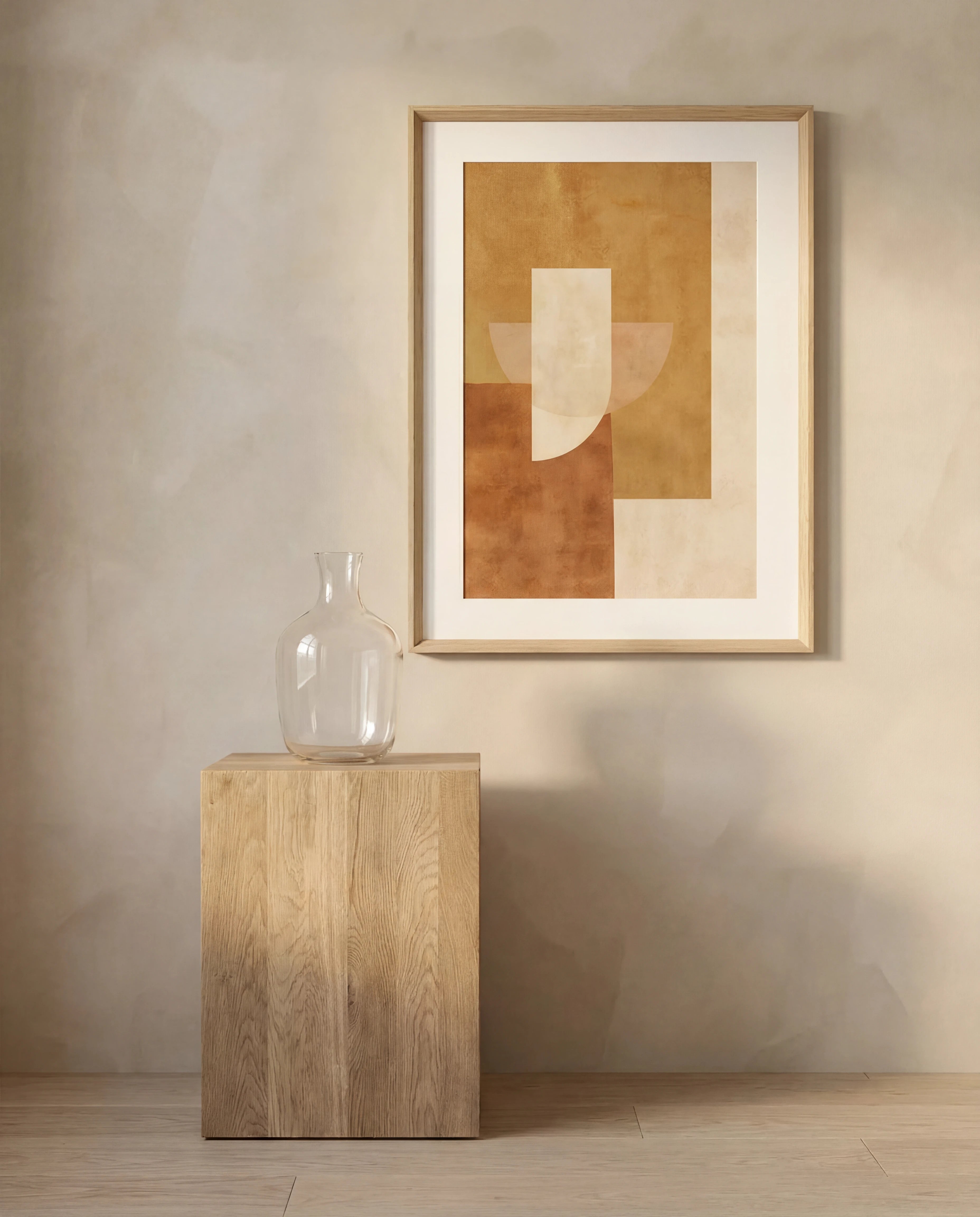 Ross Transparent Glass Floor Vase 