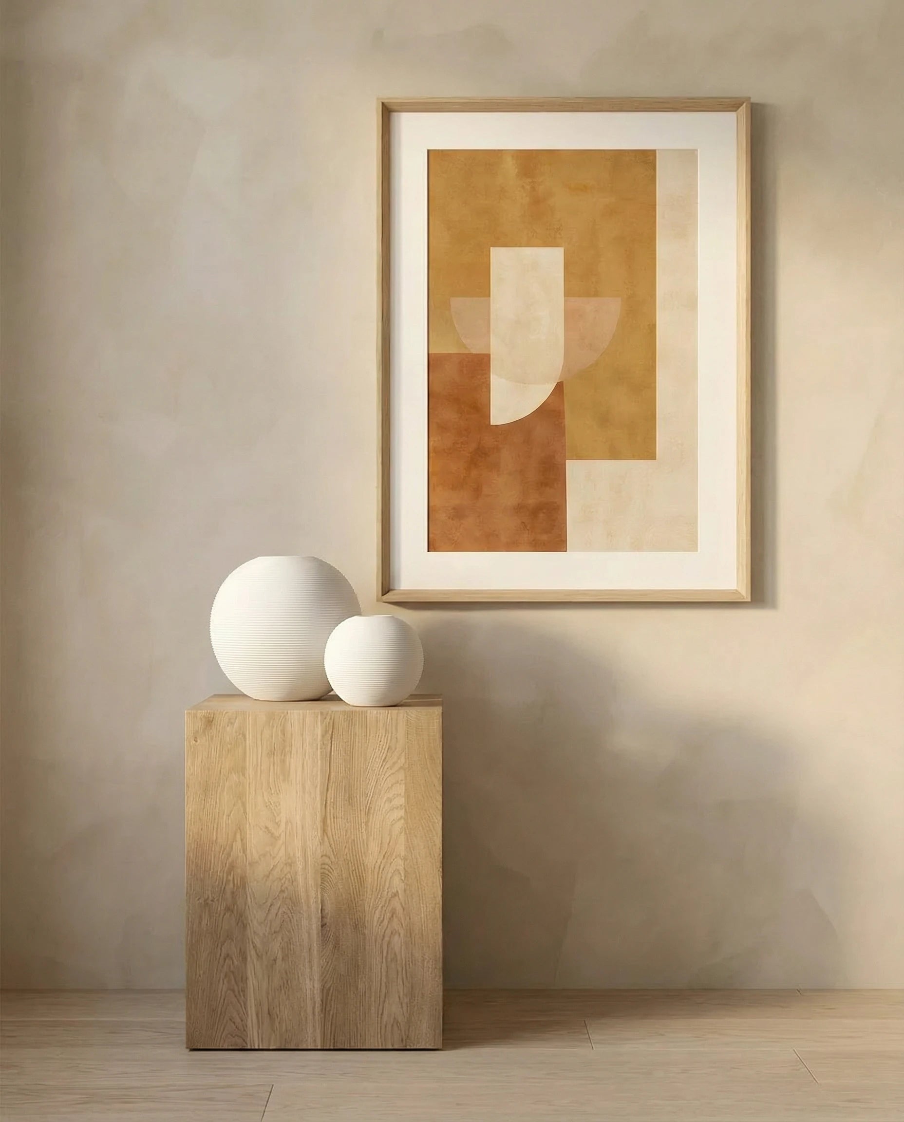 Rumi Minimal Textured Round Ceramic Vase 