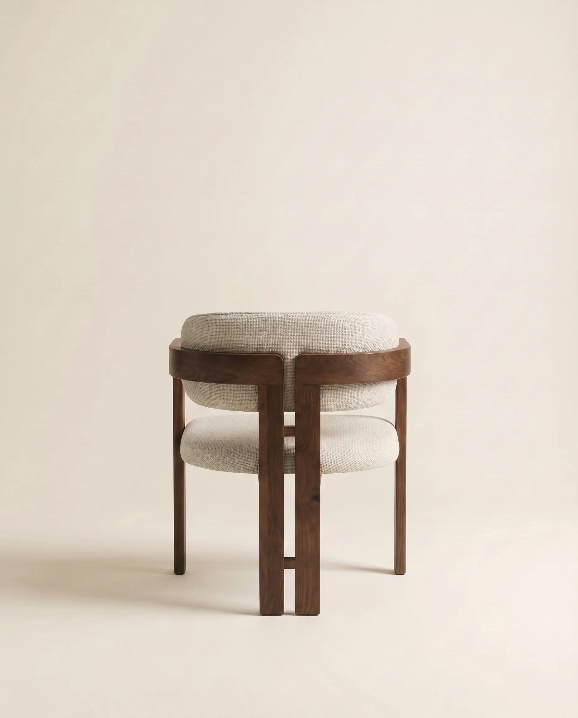 Saskia Walnut & Beige Dining Chair
