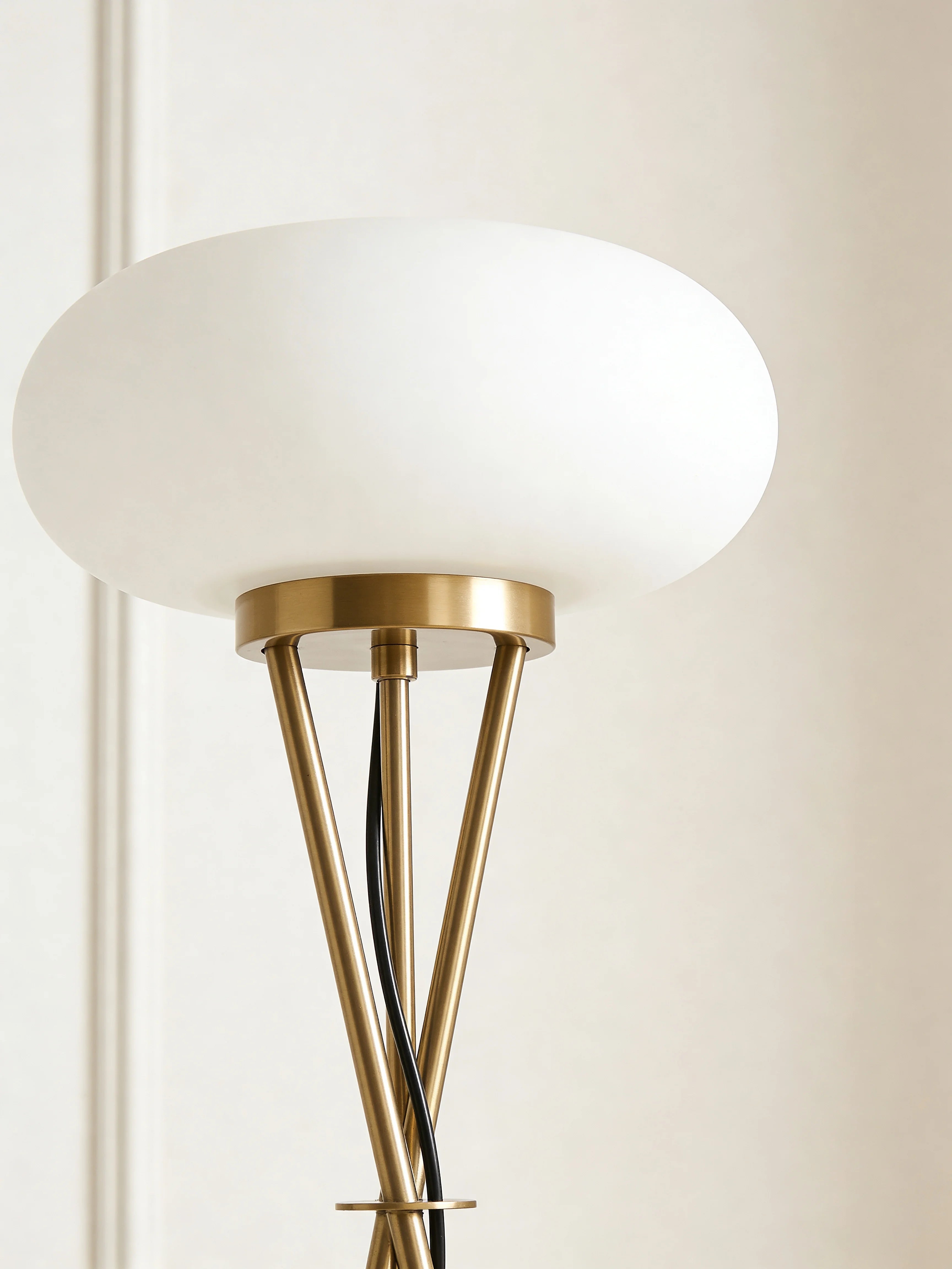 Sephora Minimalist Brass Tripod Floor Lamp