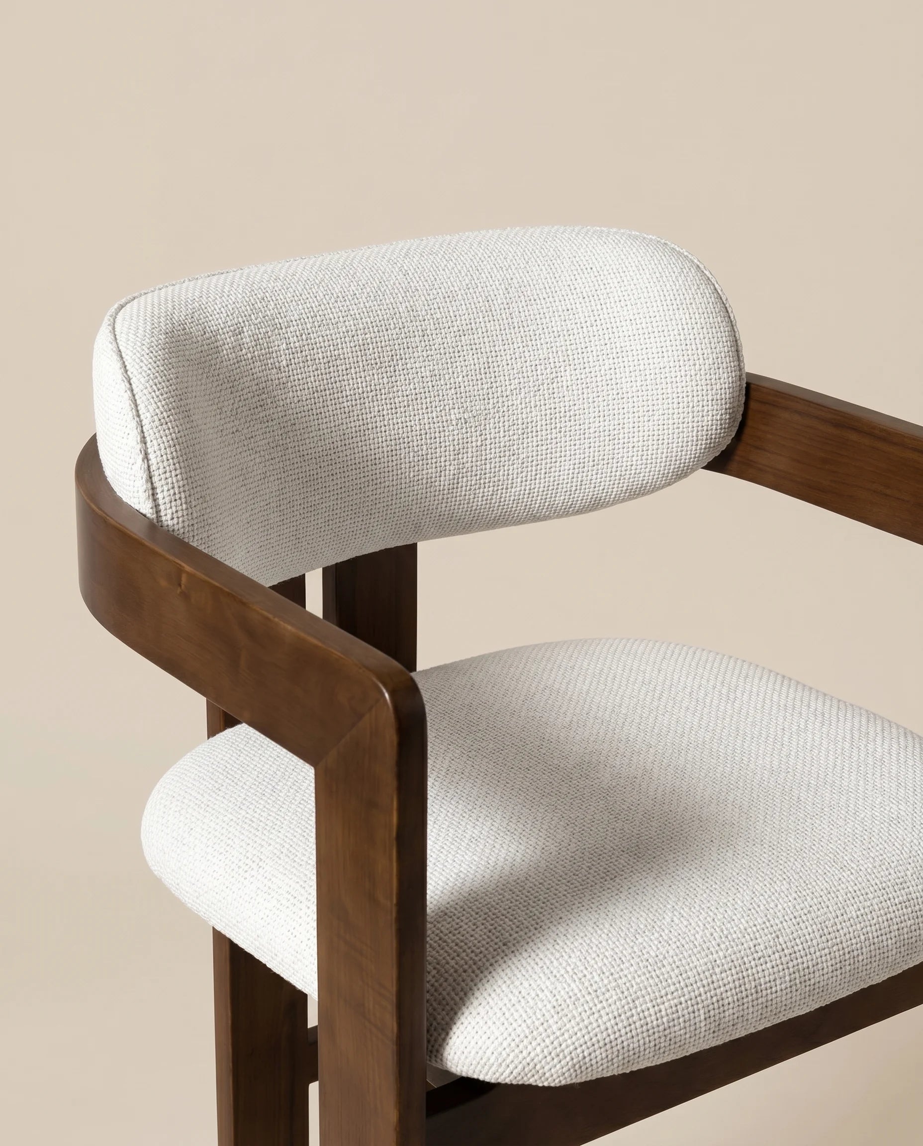 Sigrid Curved Wooden Bar Stool