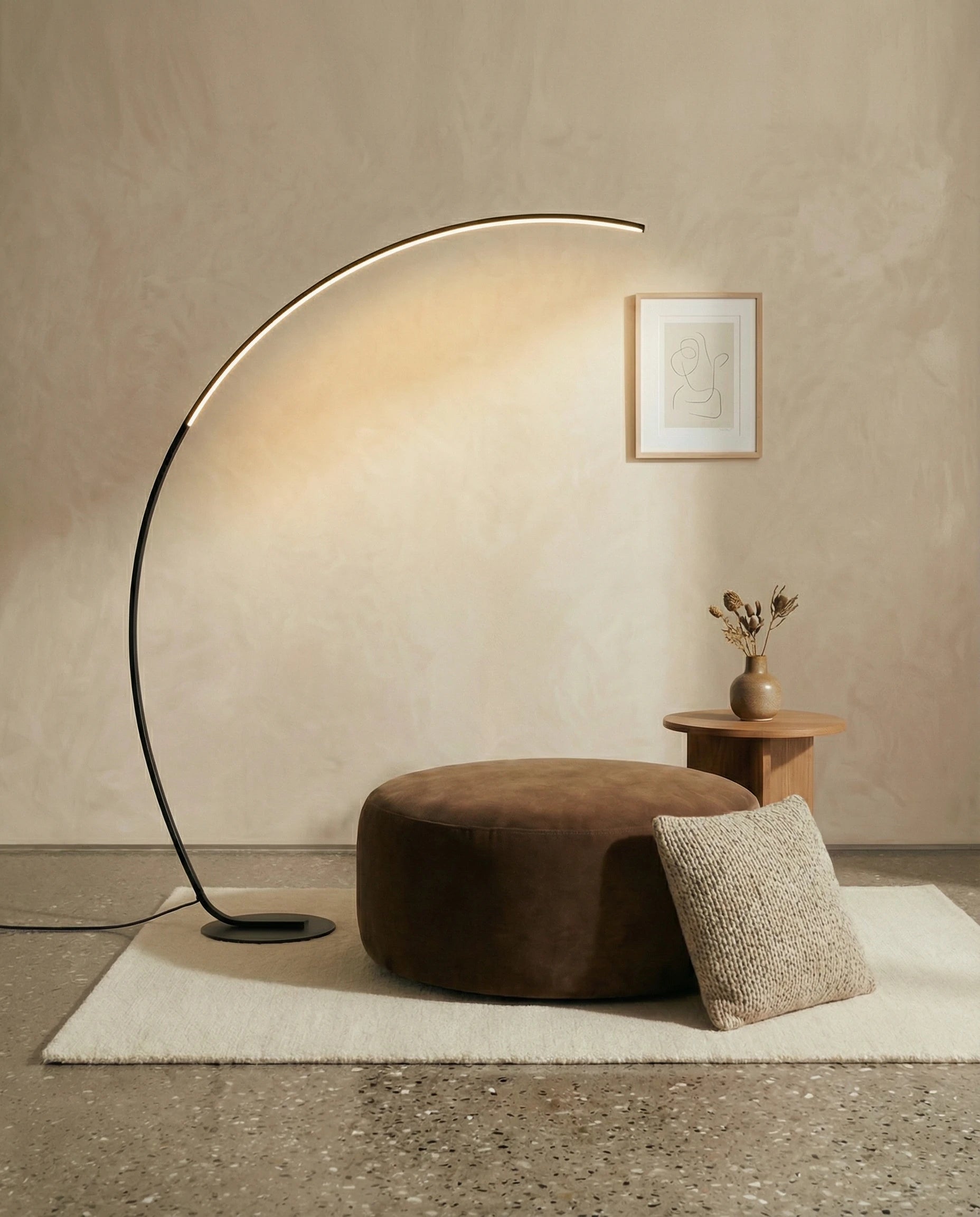 Siyan Retro Curve LED Floor Lamp