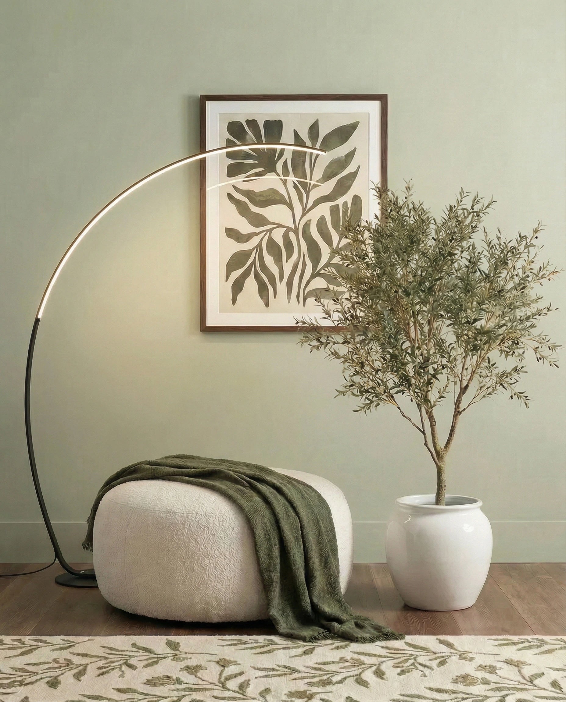 Siyan Retro Curve LED Floor Lamp