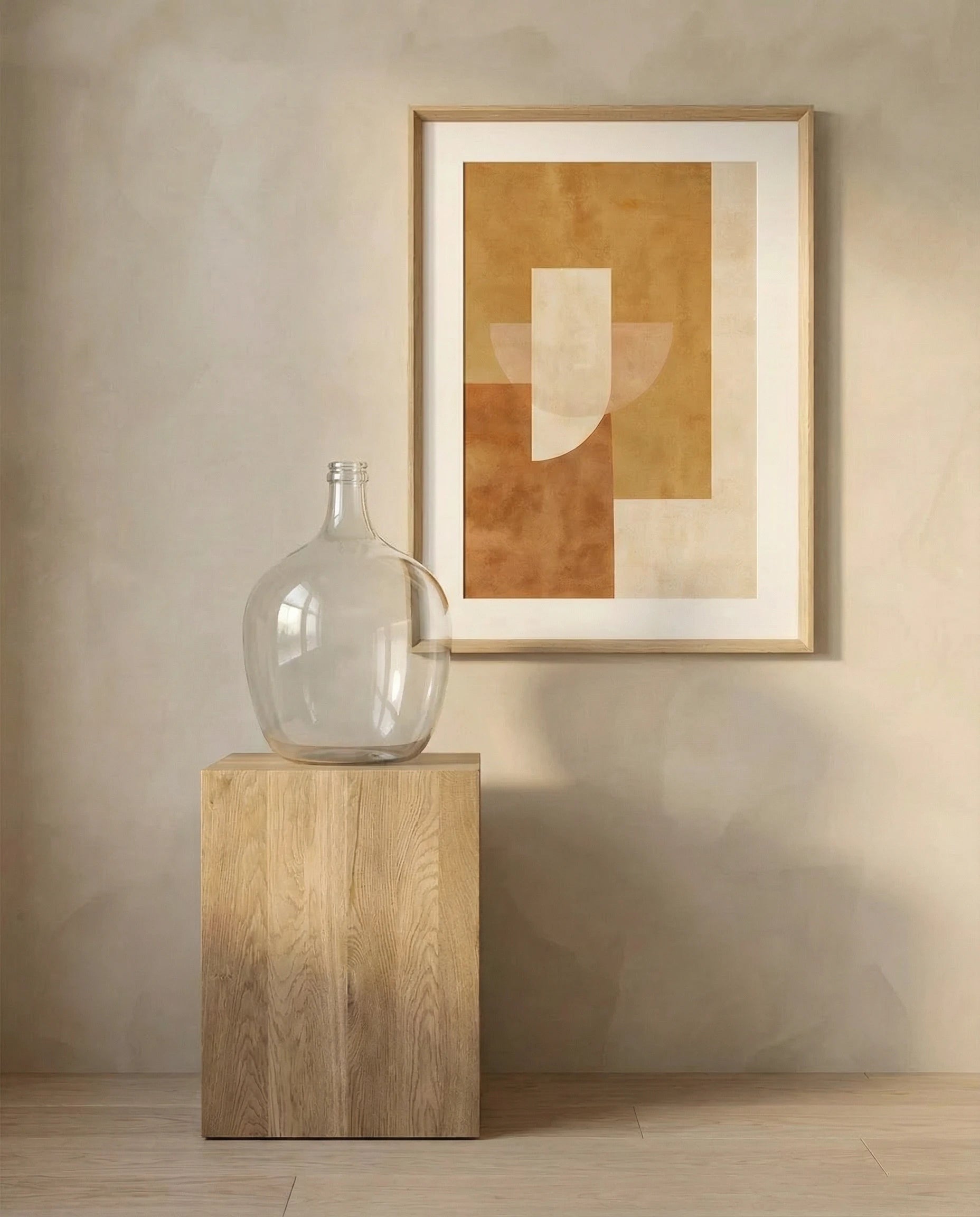 Solace Large Glass Bottle Vase