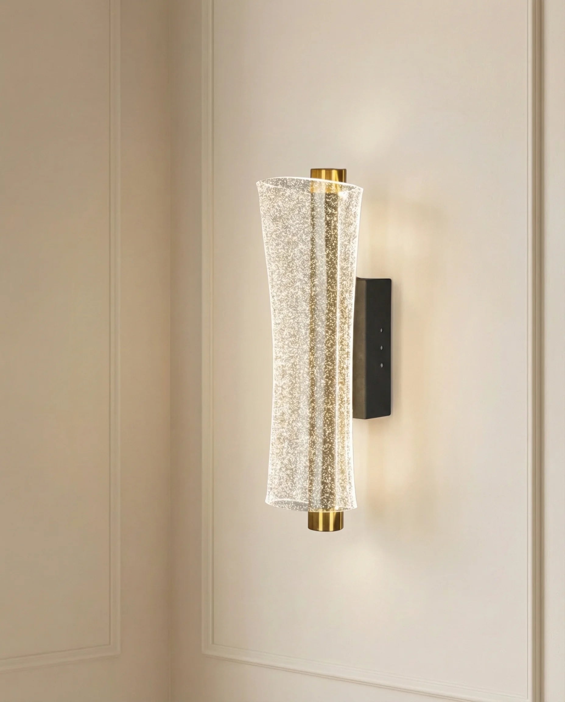 Solana Decorative Sparkle Glass Wall Lamp