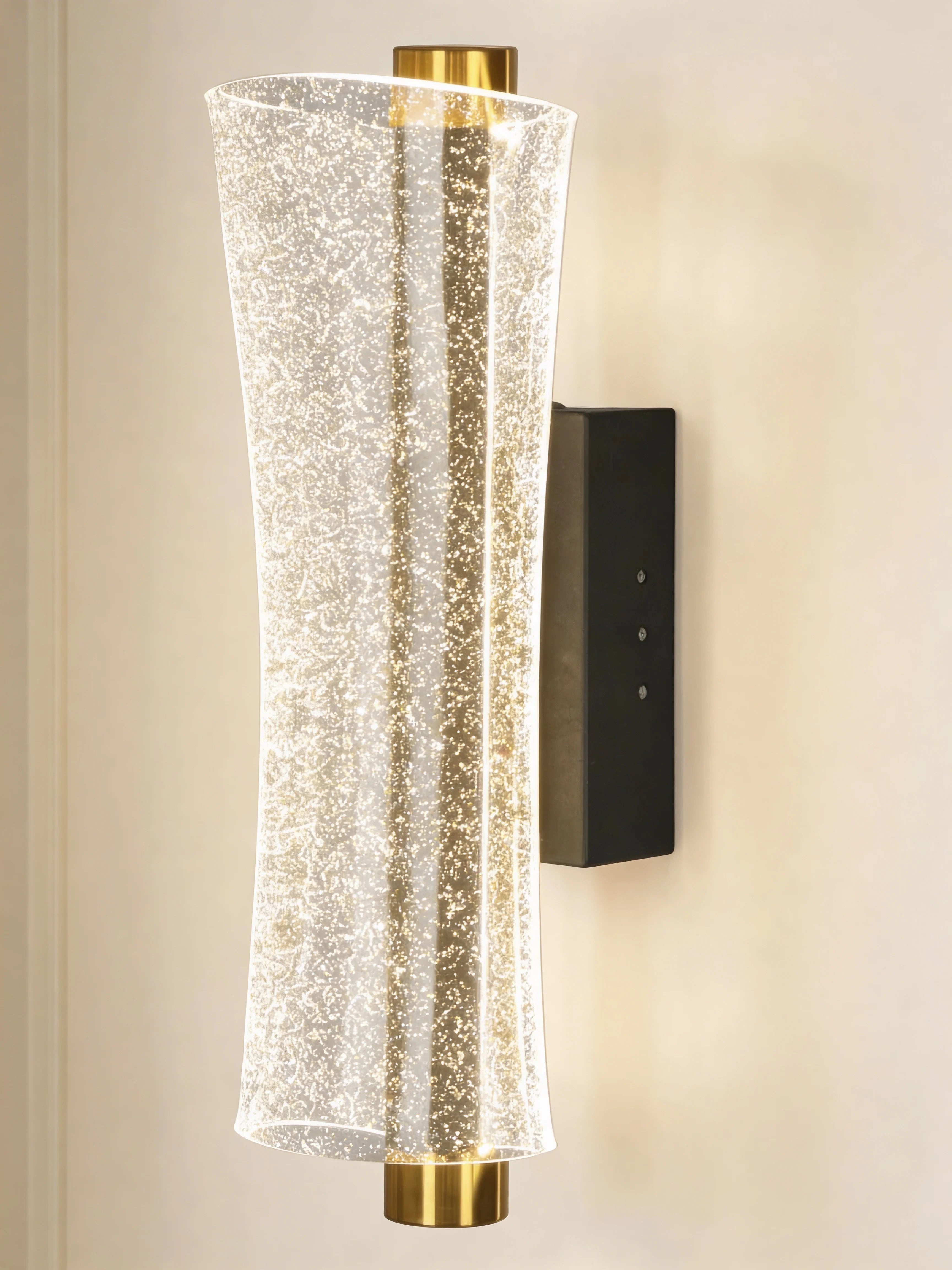 Solana Decorative Sparkle Glass Wall Lamp