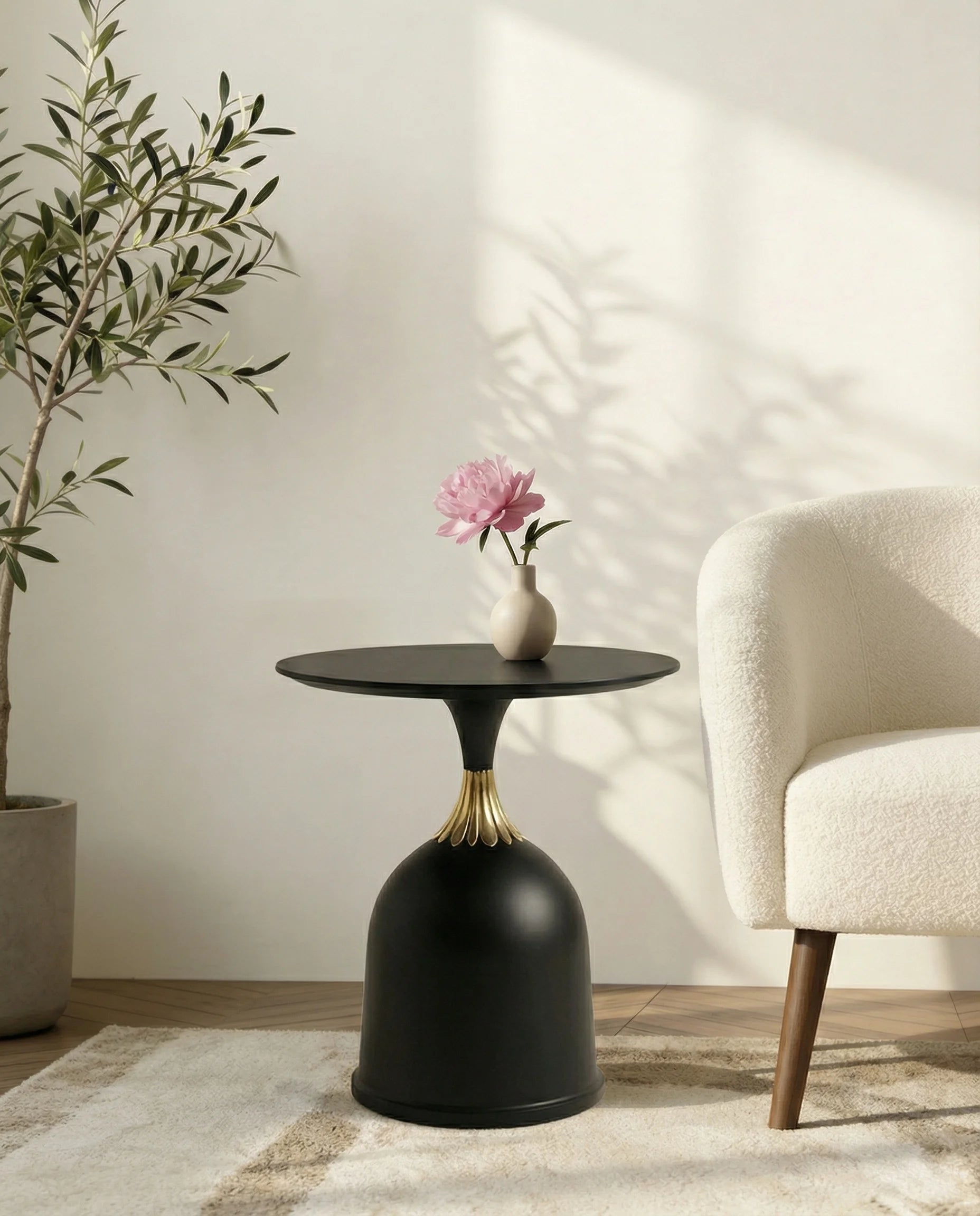 Solis Black Accent Table