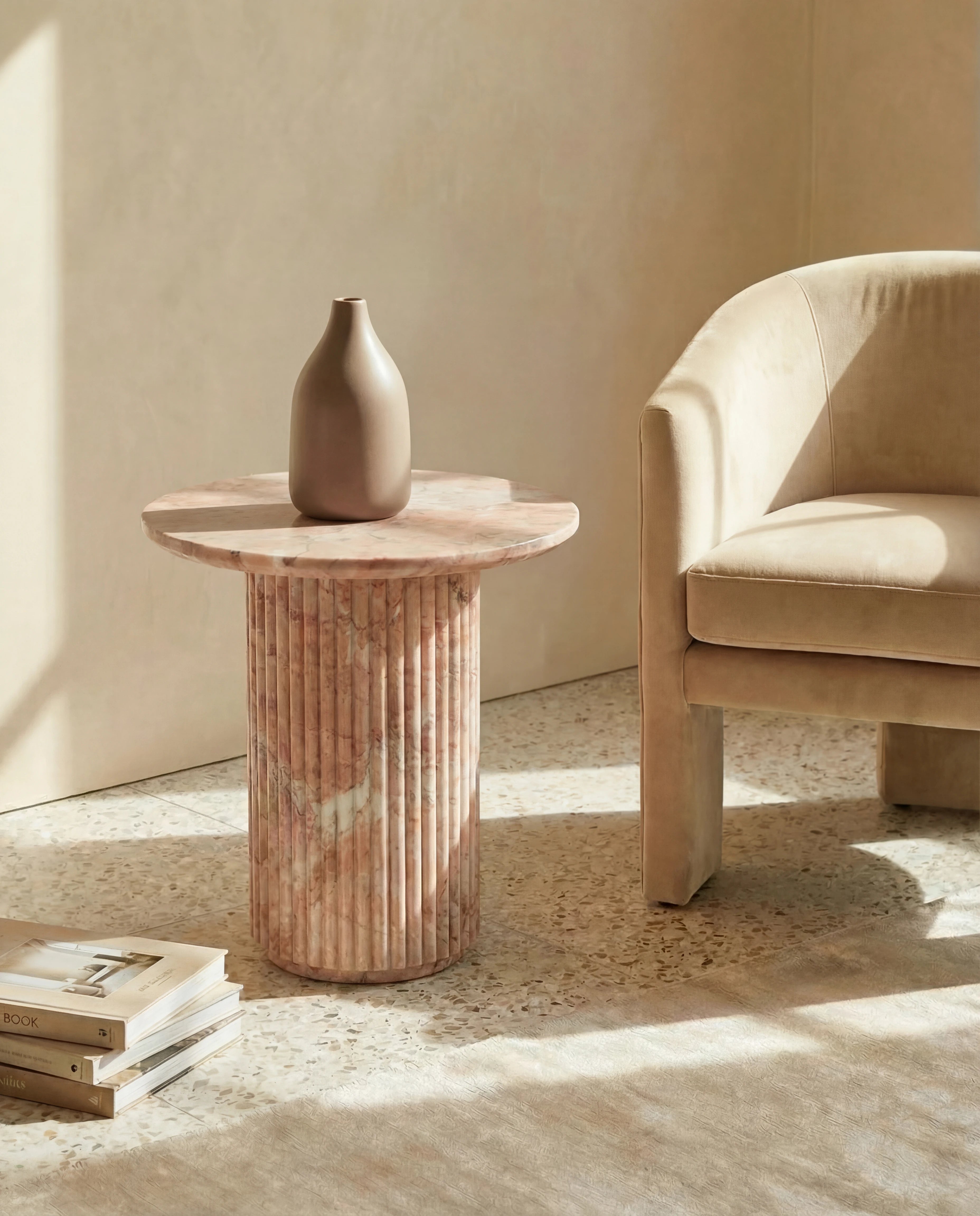 Umber Glossy Brown Ceramic Vase