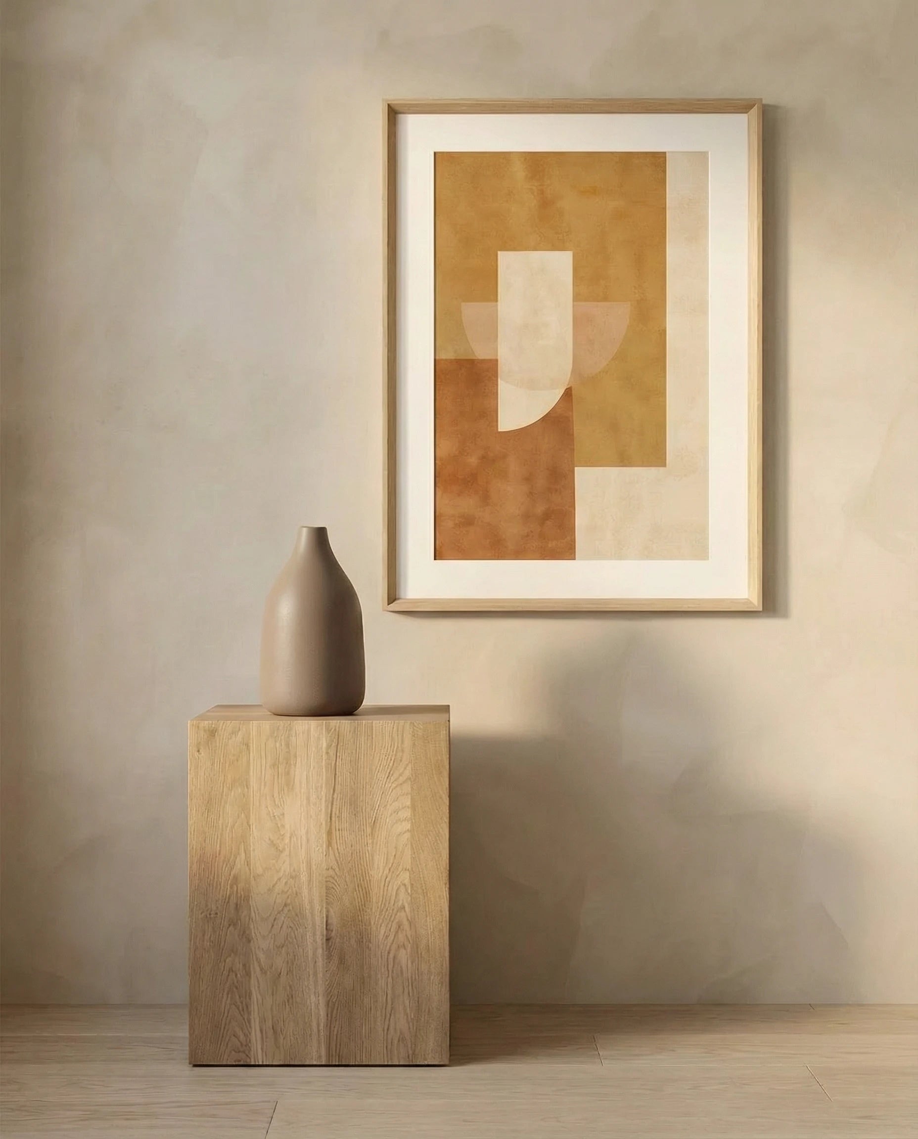 Umber Glossy Brown Ceramic Vase