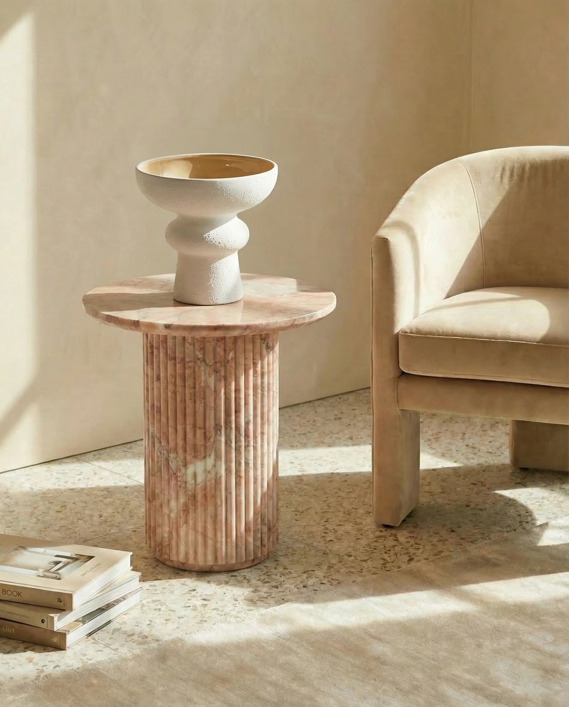 Victoria Ceramic Pedestal Vase