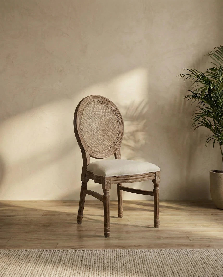 Victoria Classic Oval Rattan Dining Chair