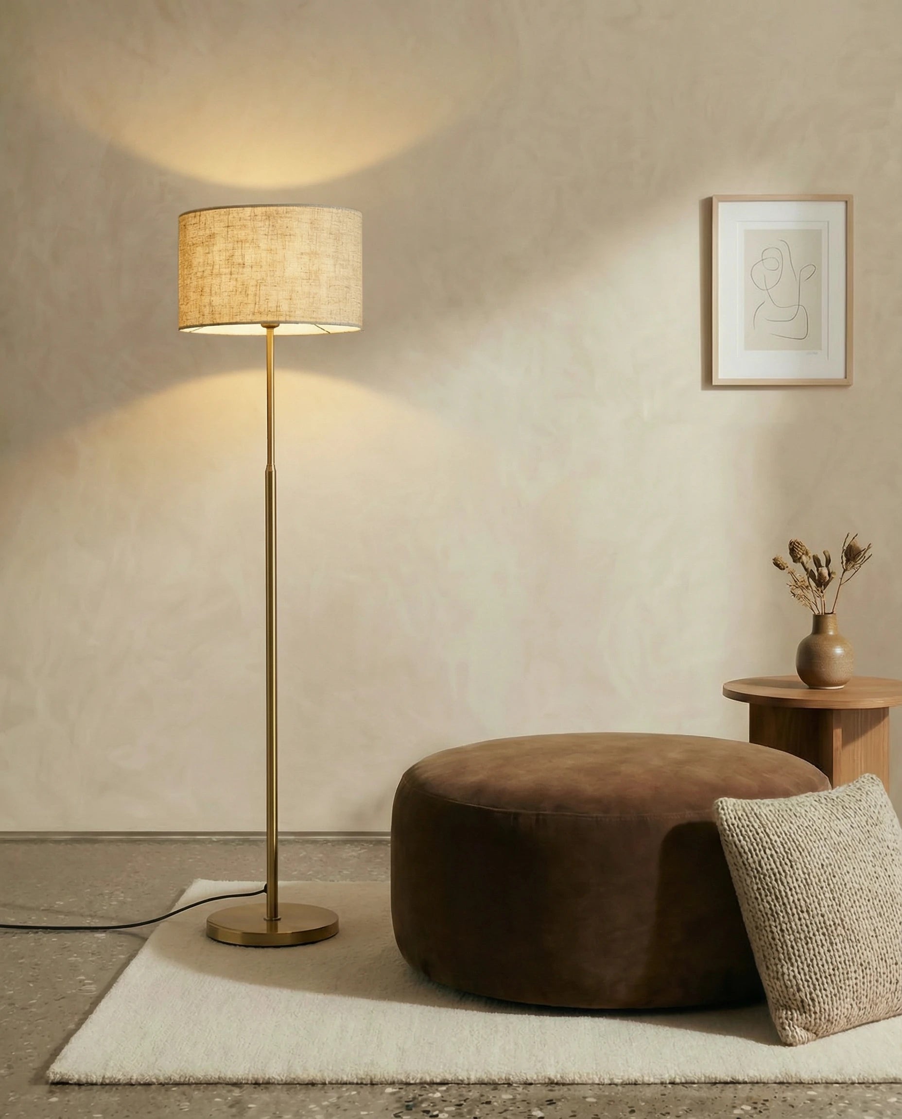 Vogue Classic Golden Floor Lamp
