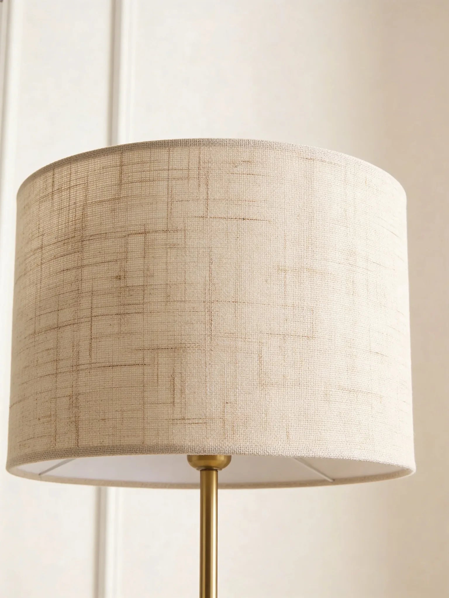 Gold floor lamp in a Dubai living room