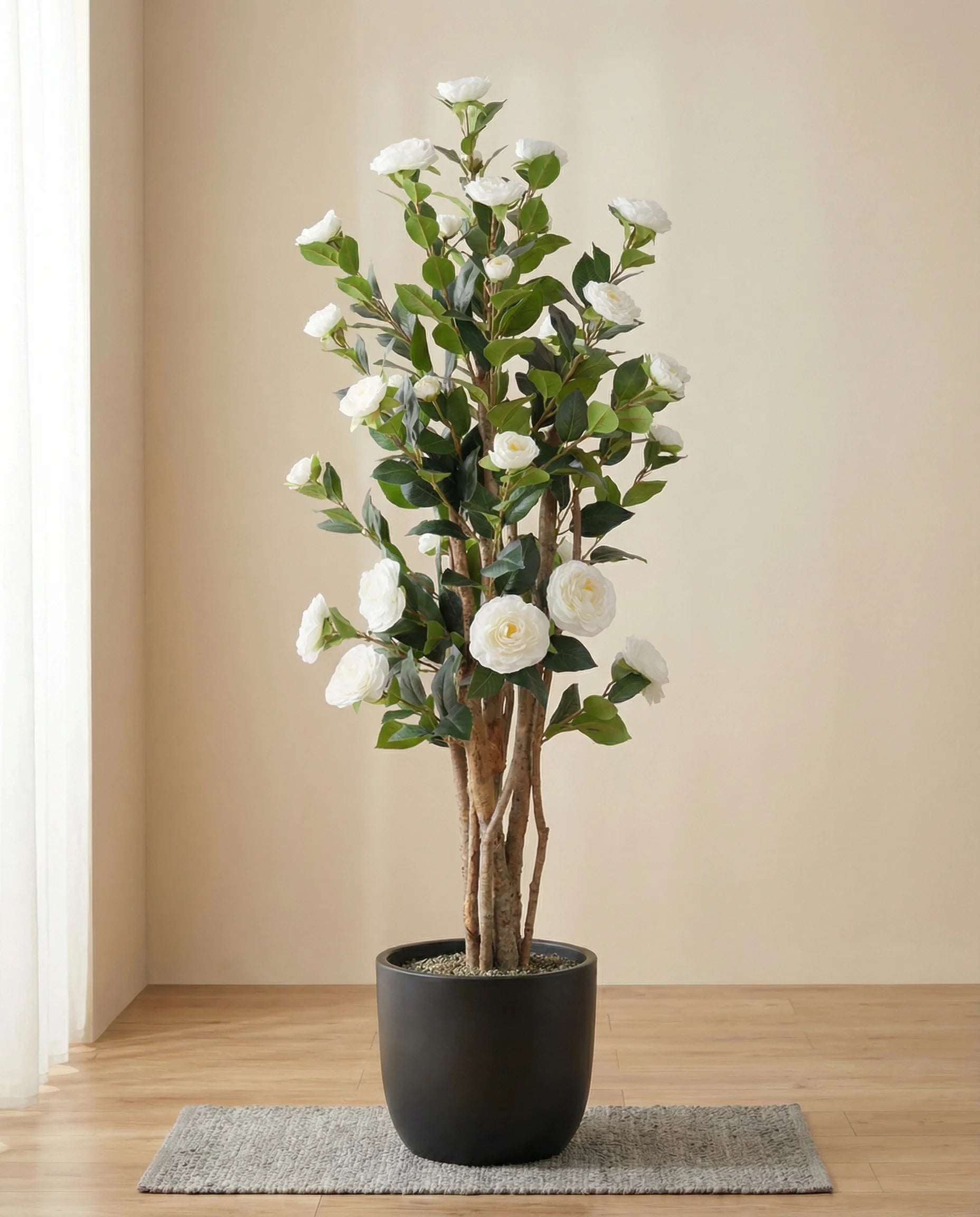 White camellia artificial flowers