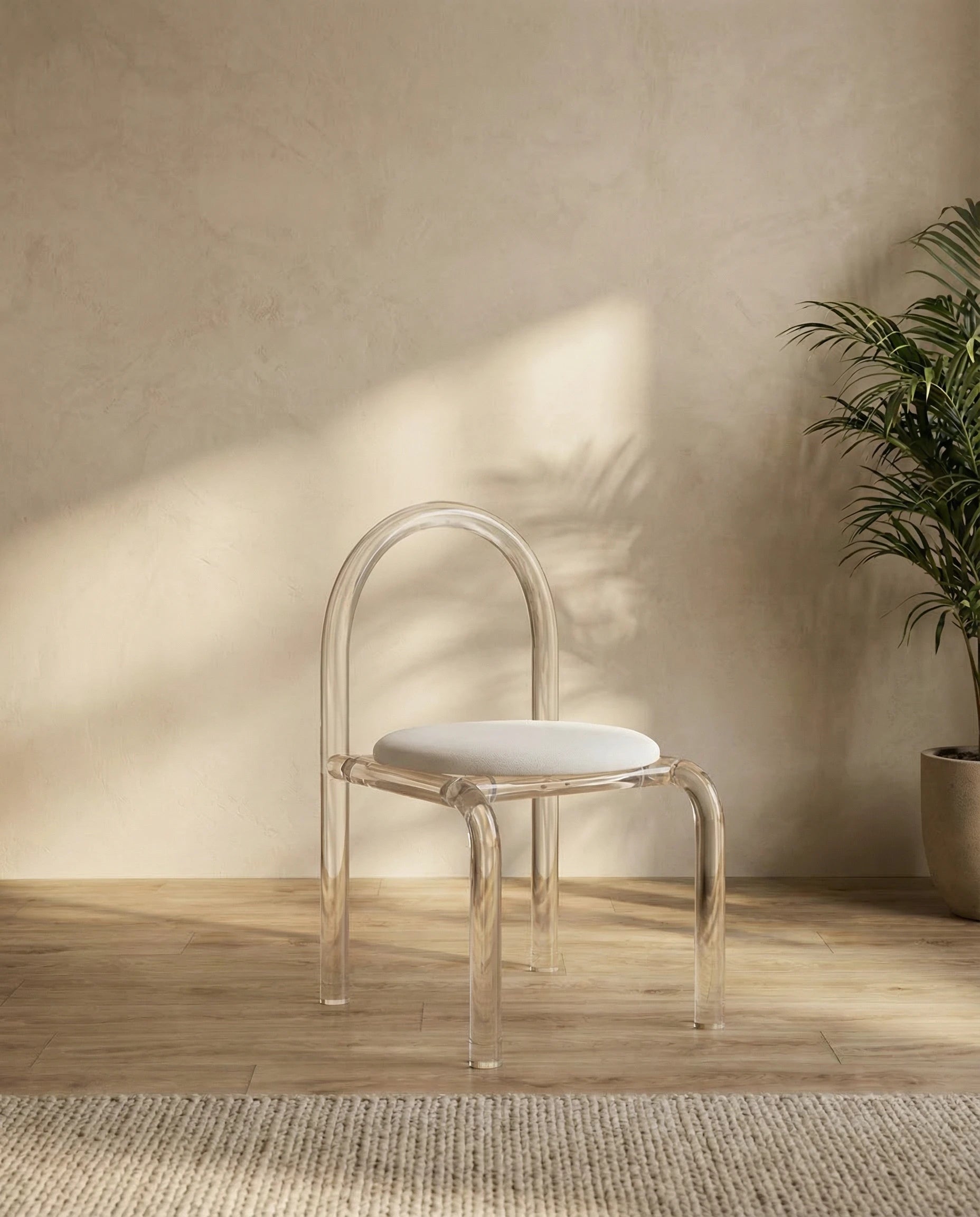 Zephyra Acrylic Accent Chair