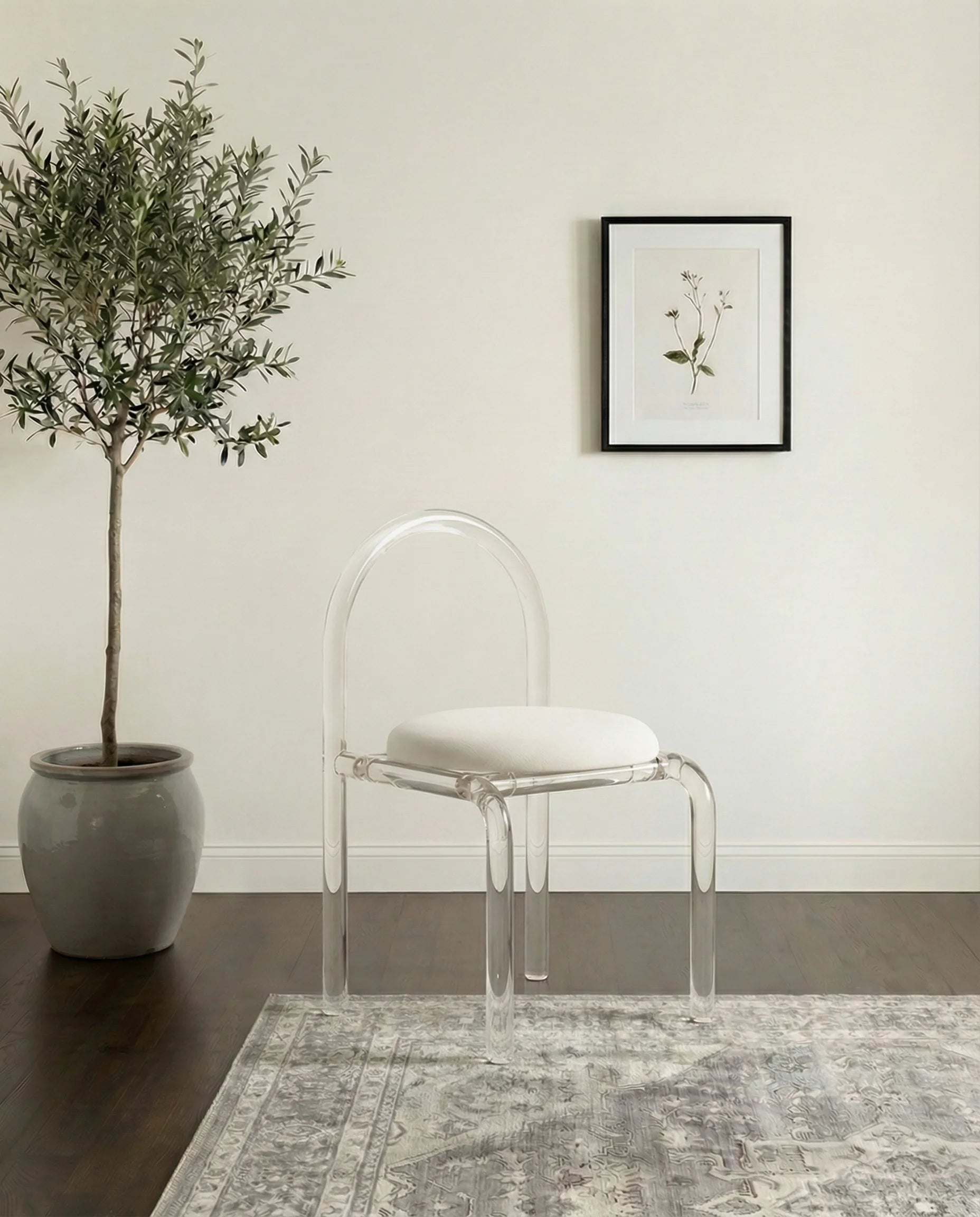 Zephyra Acrylic Accent Chair